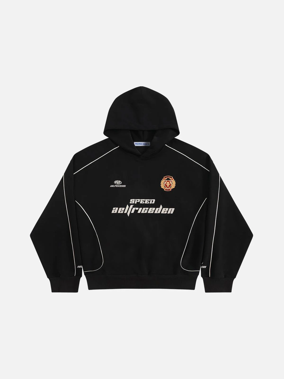 Aelfric Eden Oversized Applique 77 Pullover Hoodie - Image 2