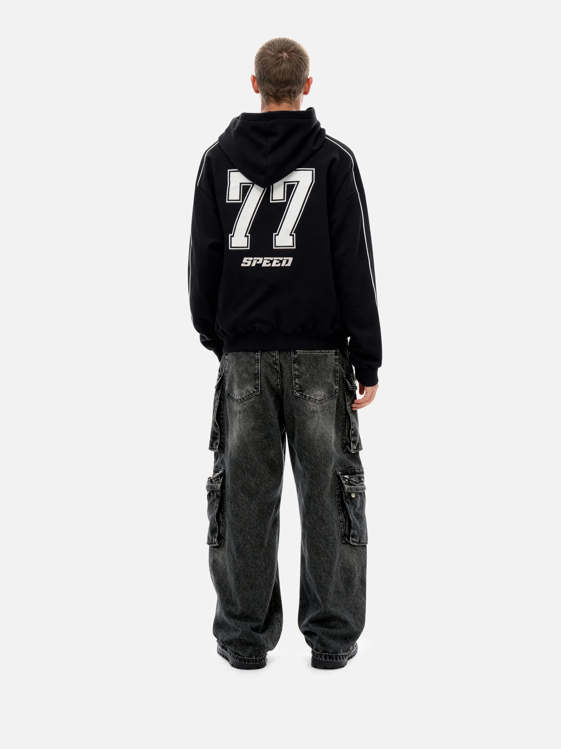 Aelfric Eden Oversized Applique 77 Pullover Hoodie - Image 3
