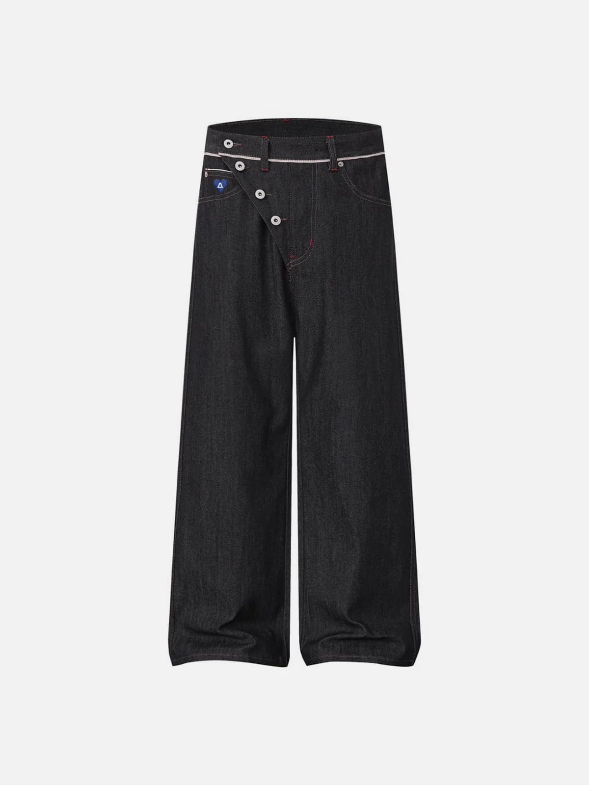 Aelfric Eden Asymmetrical Button Jeans - Image 3
