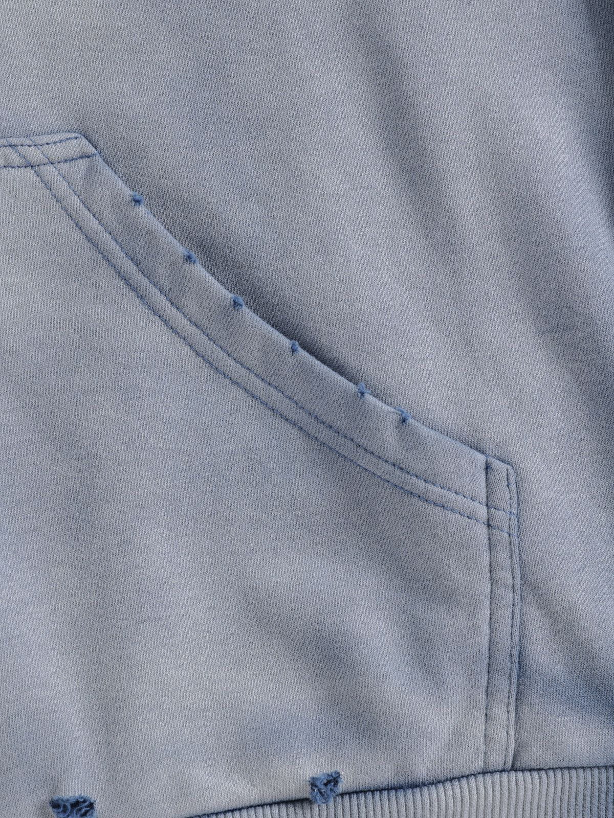 Aelfric Eden Badge Boxy Zip Up Hoodie - Image 5