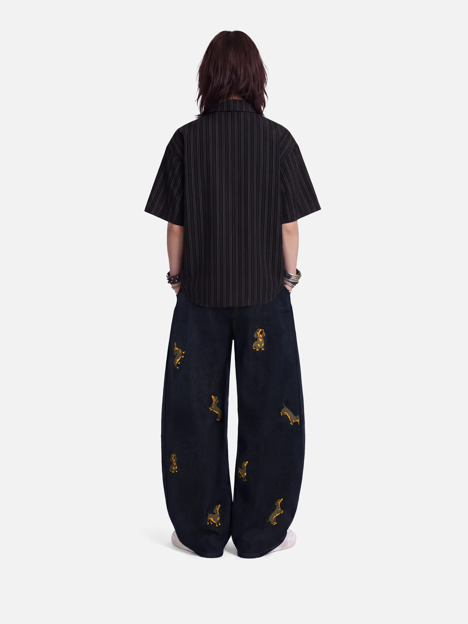 Aelfric Eden Birdhouse Embroidery Short Sleeve Shirt - Image 3