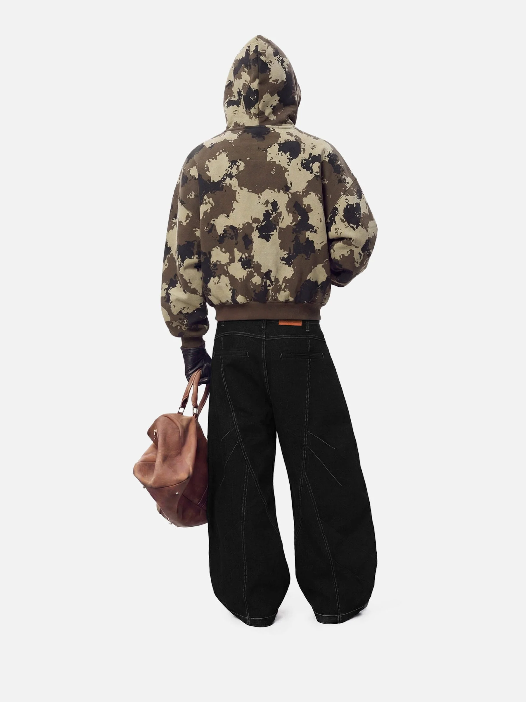 Aelfric Eden Boxy CAMO Zip Up Hoodie - Image 3