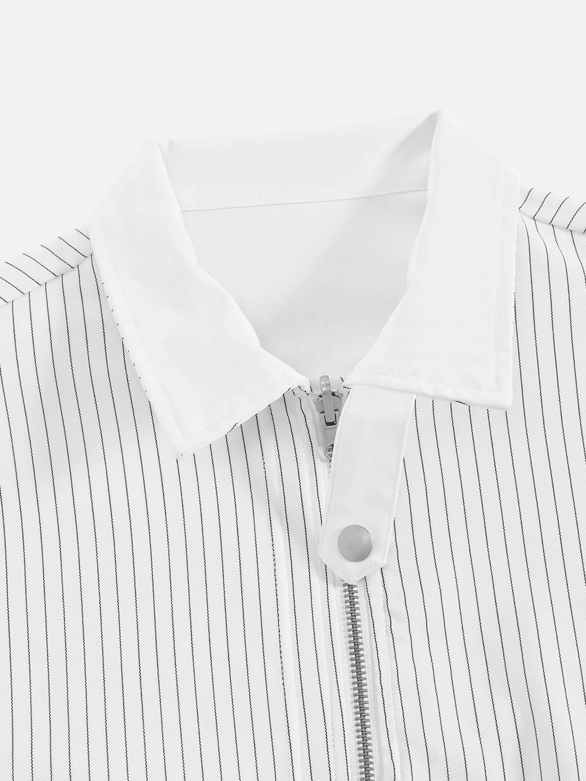 Aelfric Eden Boxy Reversible Striped Collar Jacket - Image 10