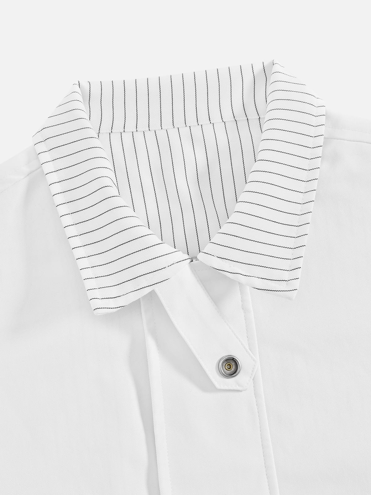 Aelfric Eden Boxy Reversible Striped Collar Jacket - Image 6