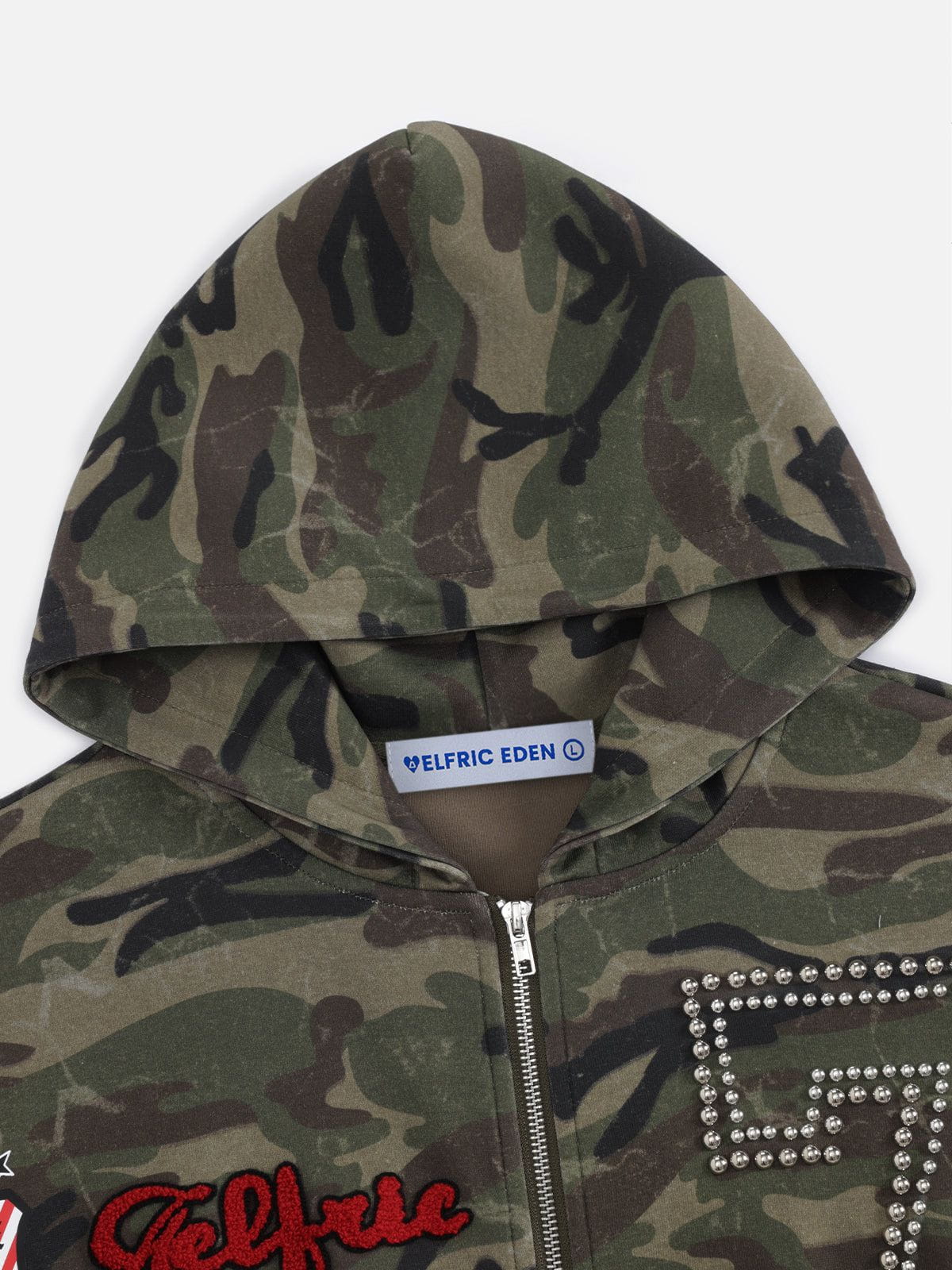 Aelfric Eden Camo Zip Up Hoodie - Image 10