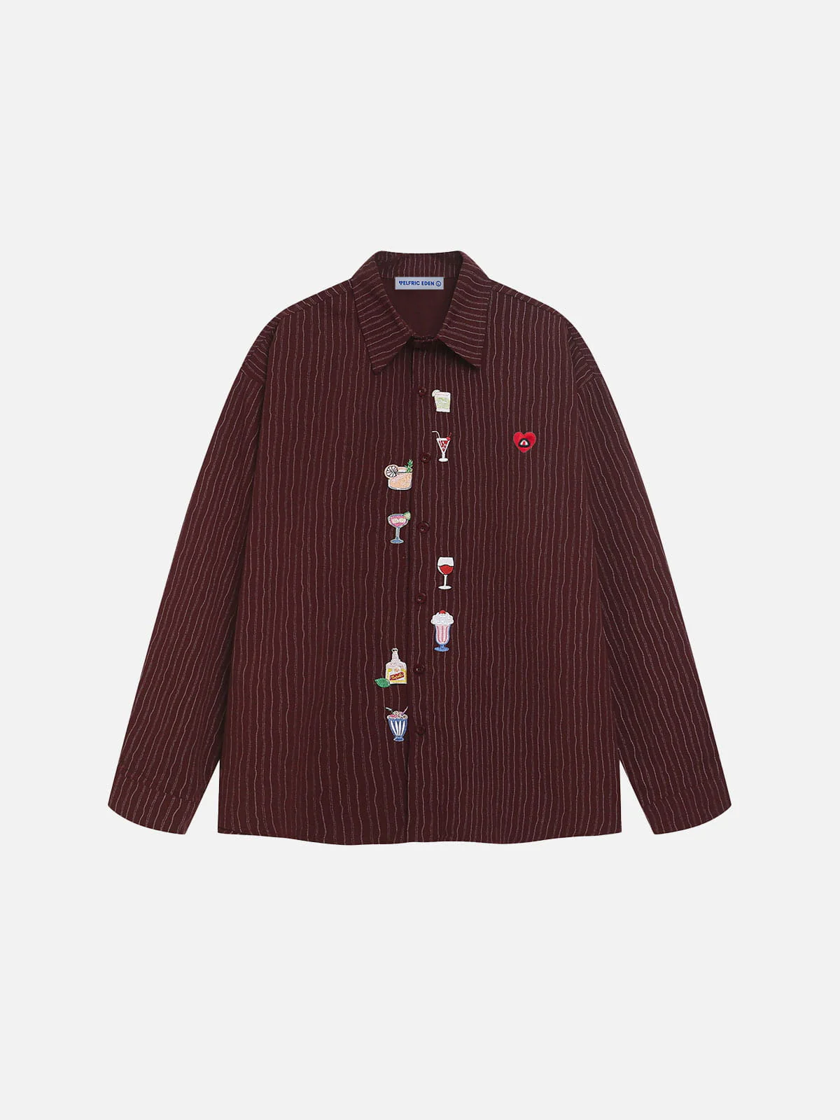 Aelfric Eden Cartoon Embroidery Long Sleeve Shirt