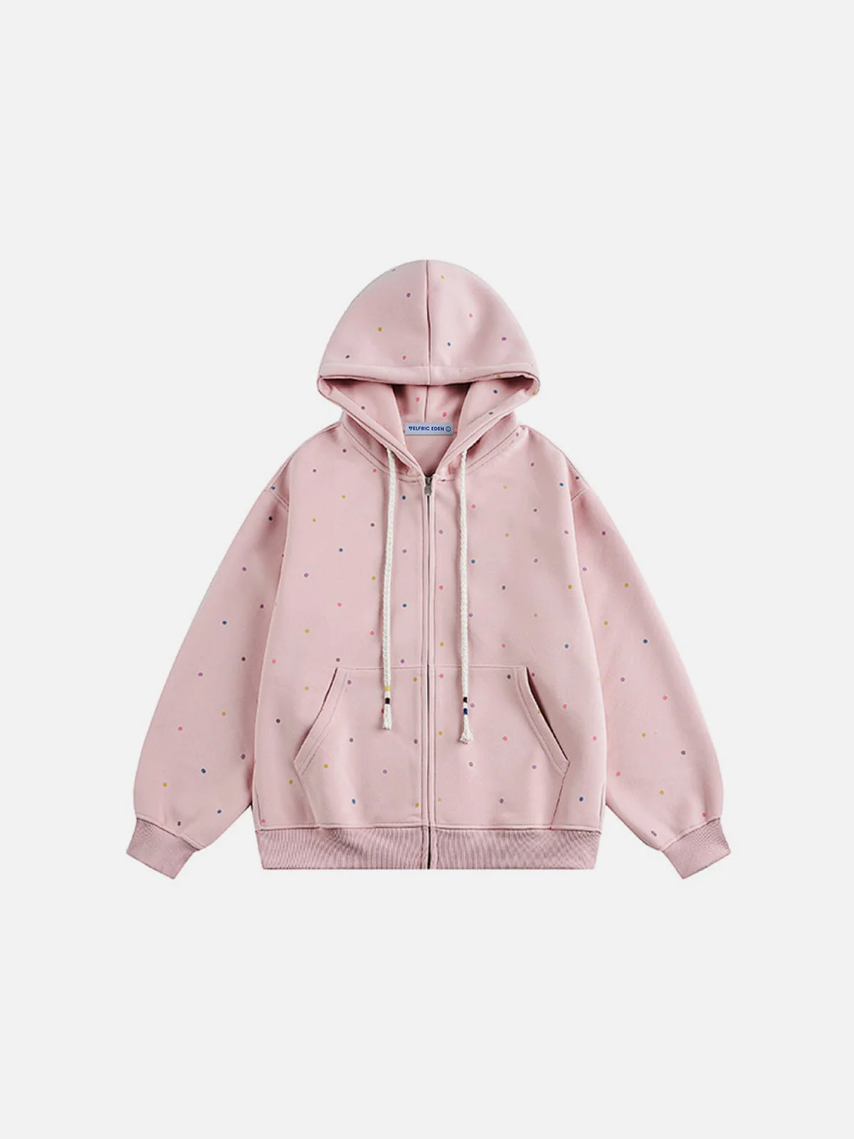 Aelfric Eden Colorful Polka Dot Zip Up Hoodie - Image 3