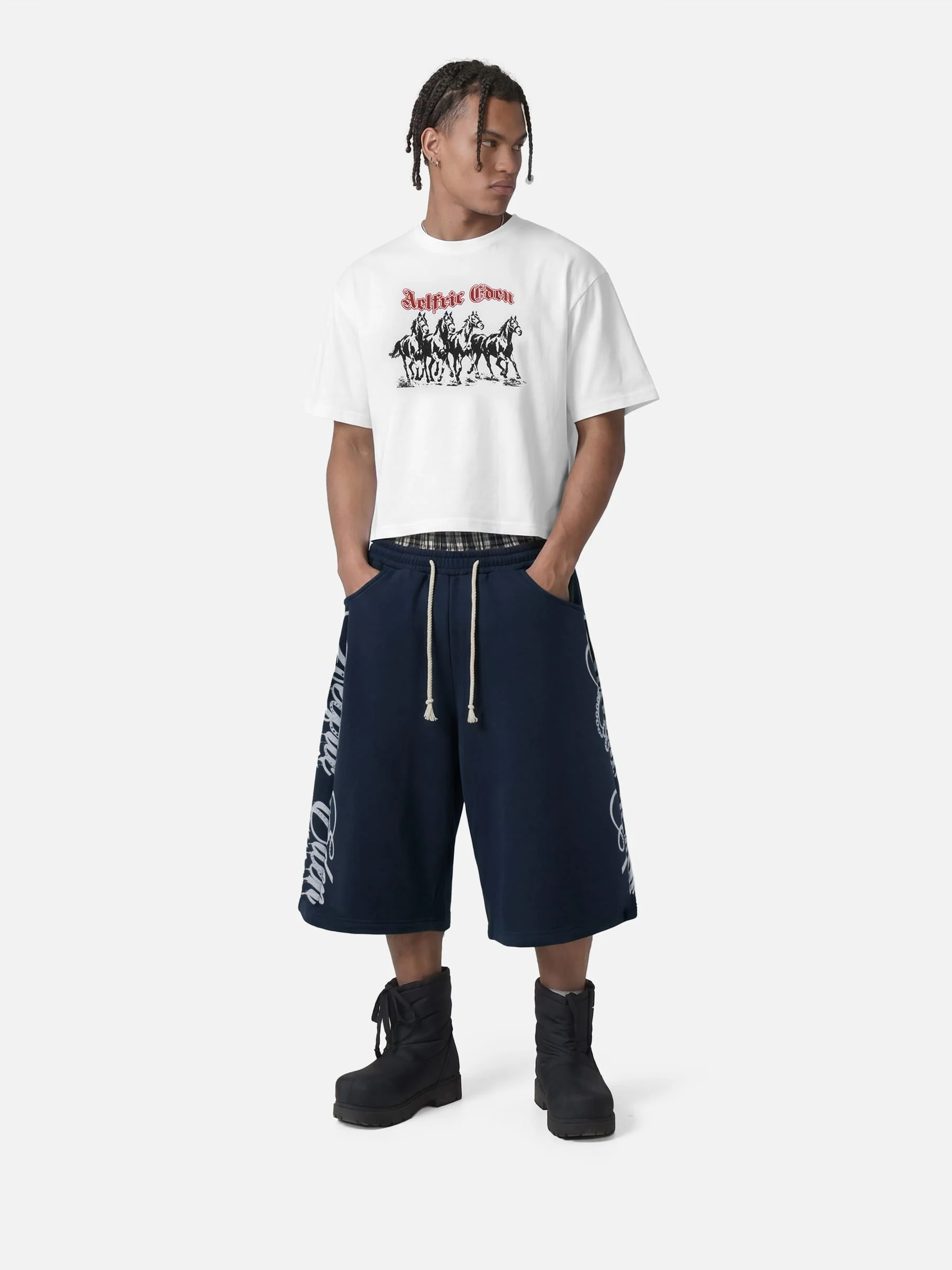 [Pre-Order] Aelfric Eden Double Waist Longline Shorts - Image 6