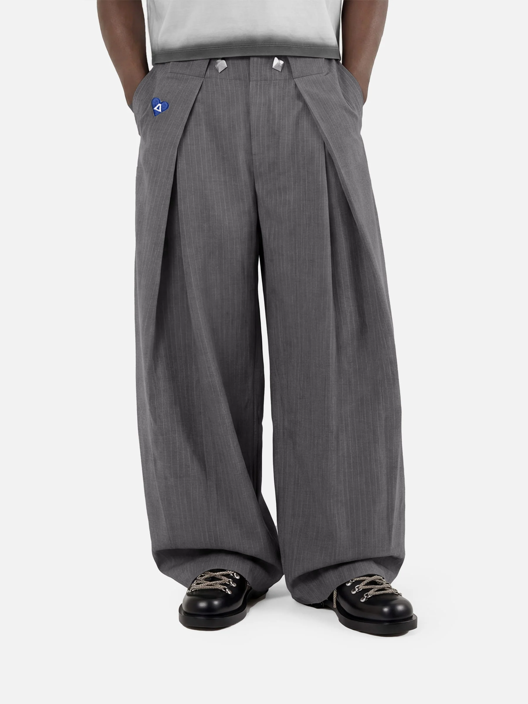 Aelfric Eden Double Waist Pleated Baggy Pants - Image 4