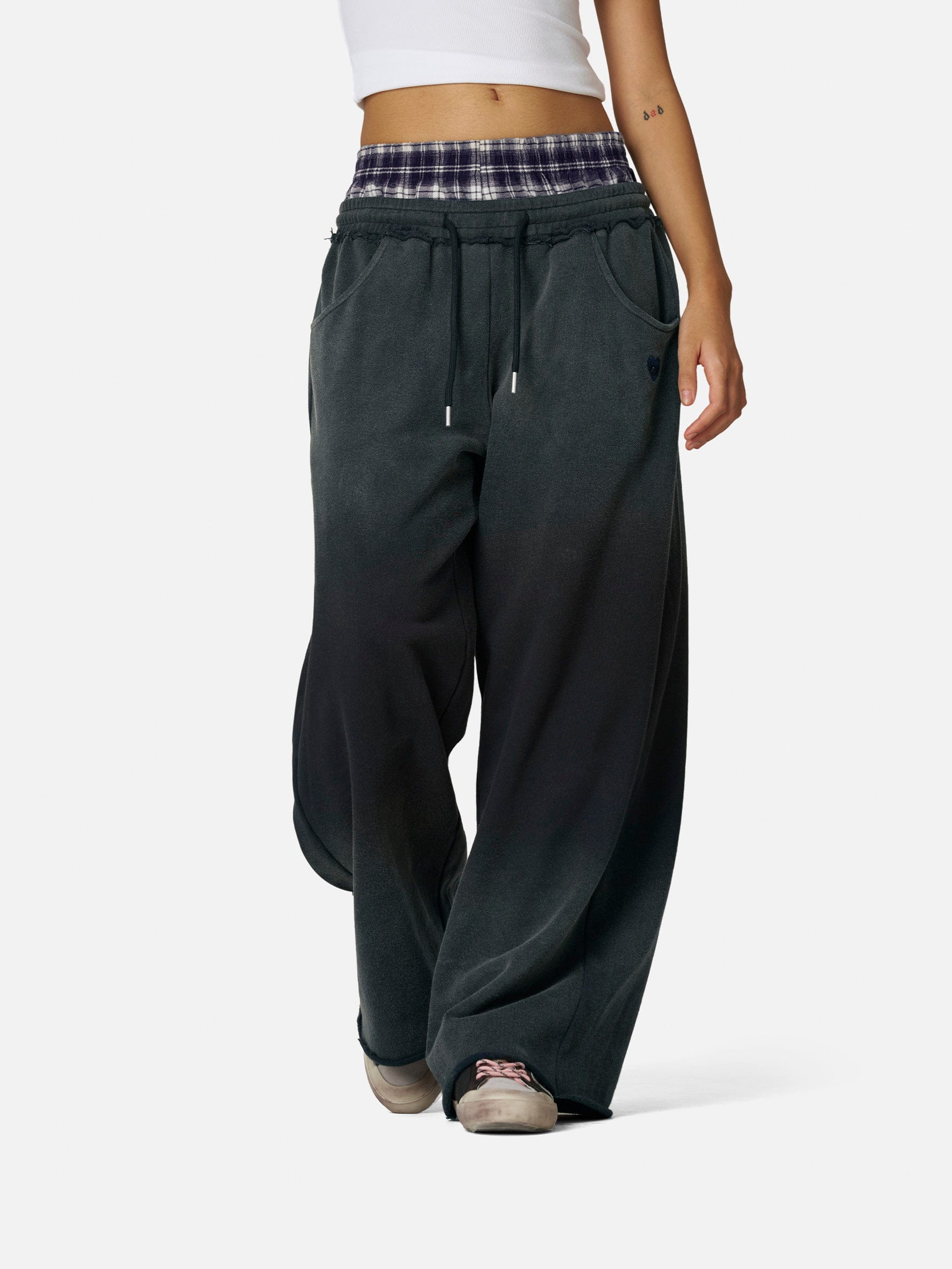 Aelfric Eden Double Waist Vintage Baggy Sweatpants - Image 7