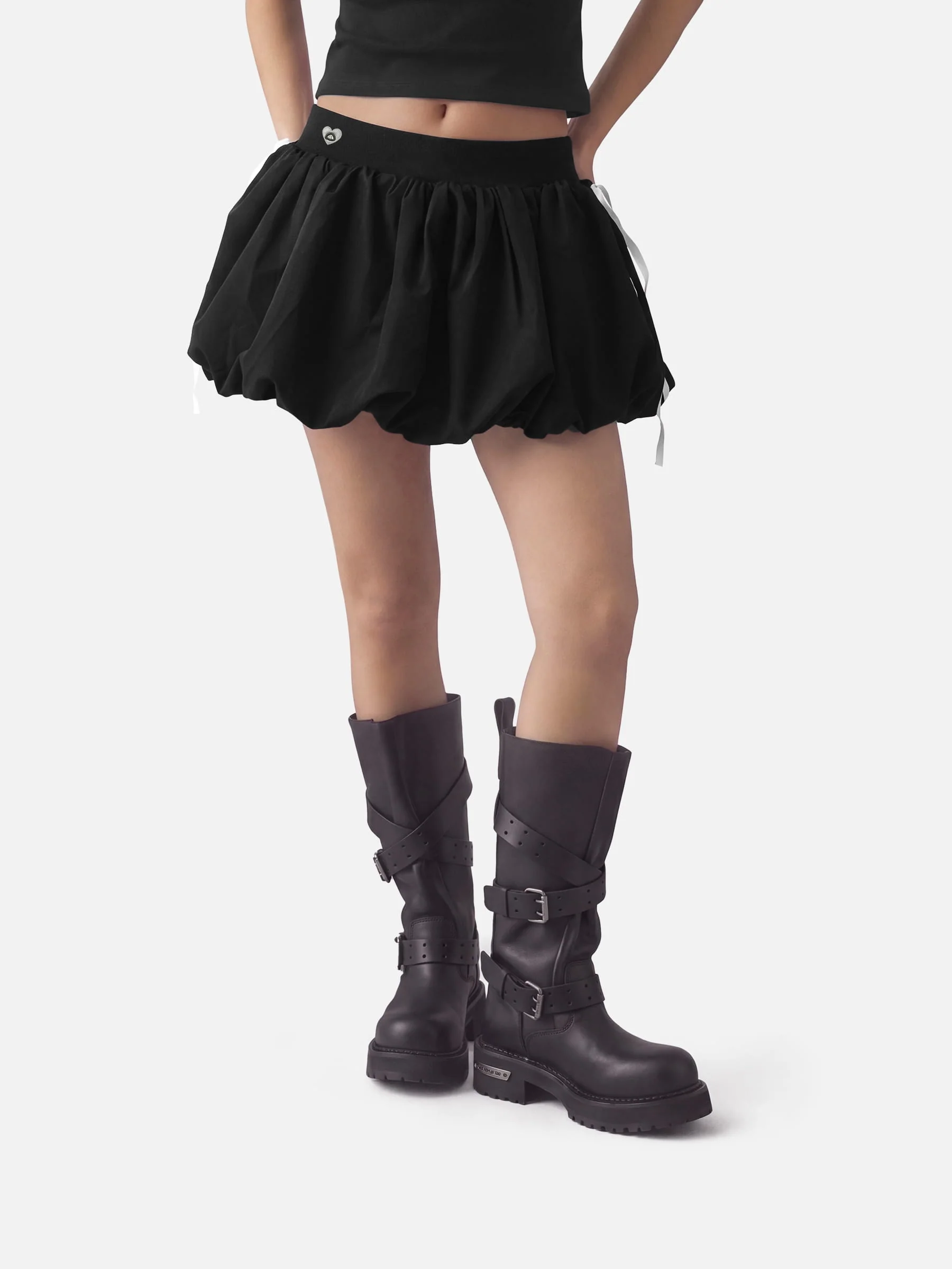 Aelfric Eden Drawstring Puff Mini Skirt - Image 2