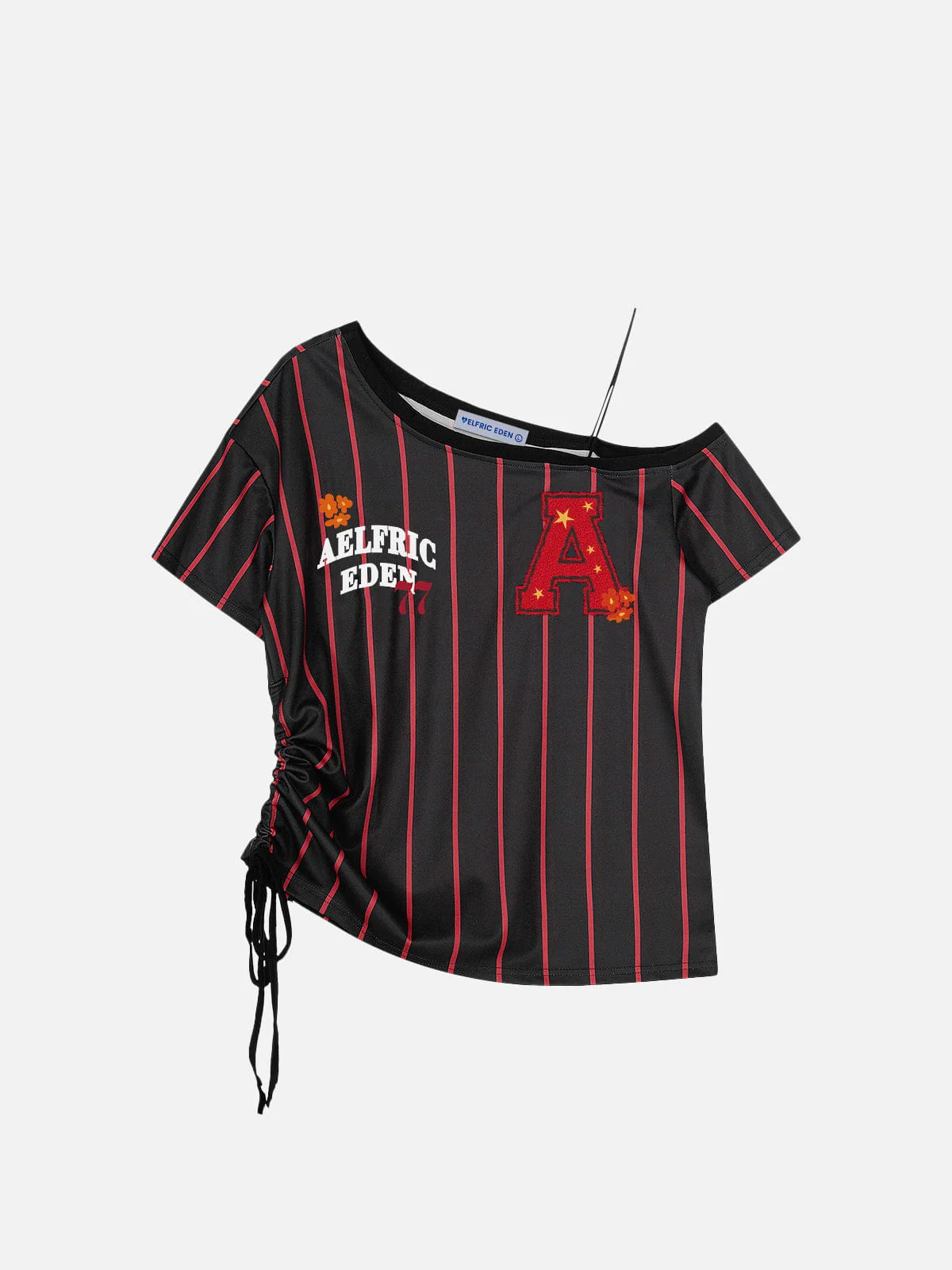 Aelfric Eden Off-The-Shoulder Stripe Tee