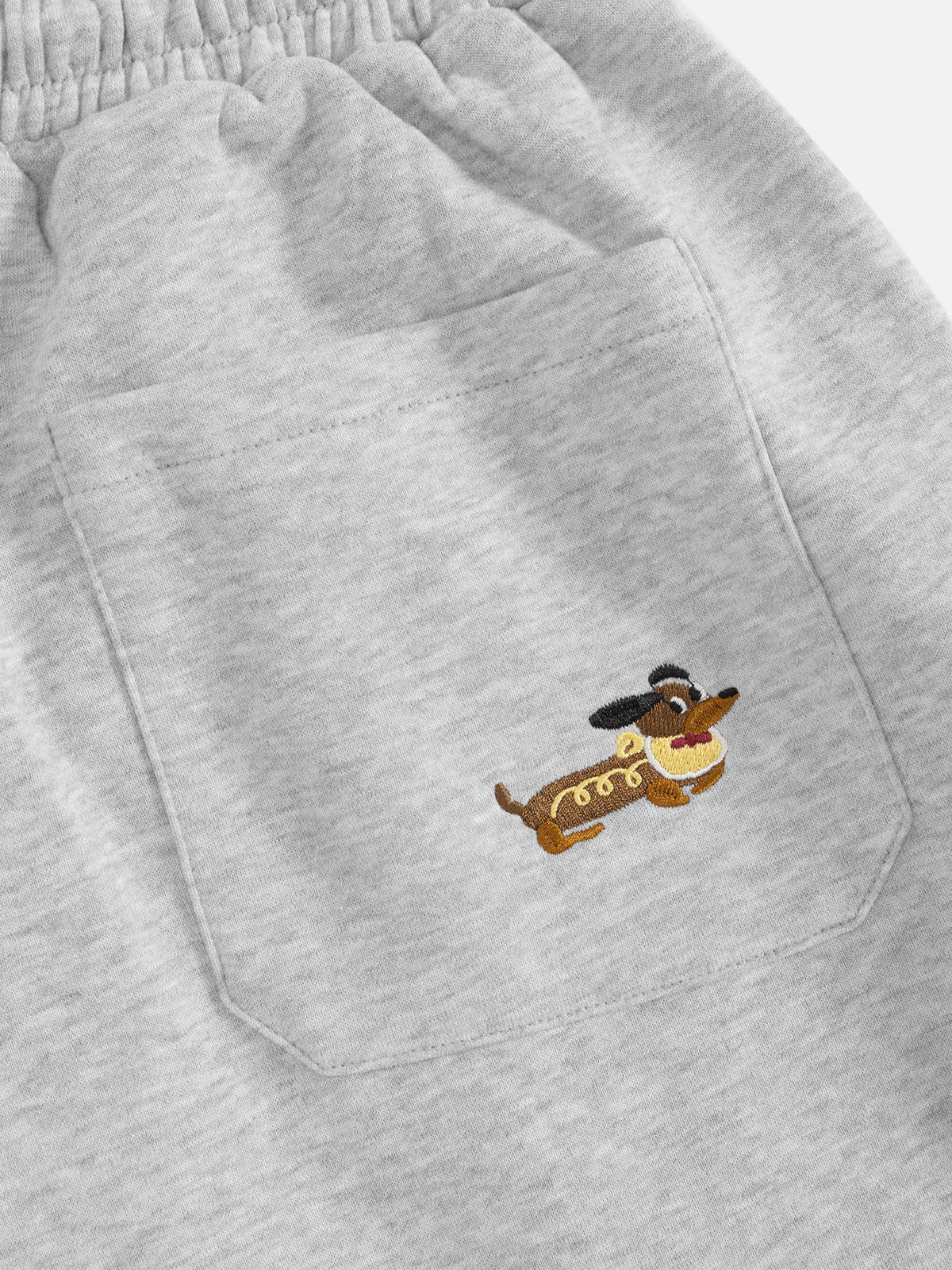Aelfric Eden Embroidery Dog Baggy Barrel Sweatpants - Image 9