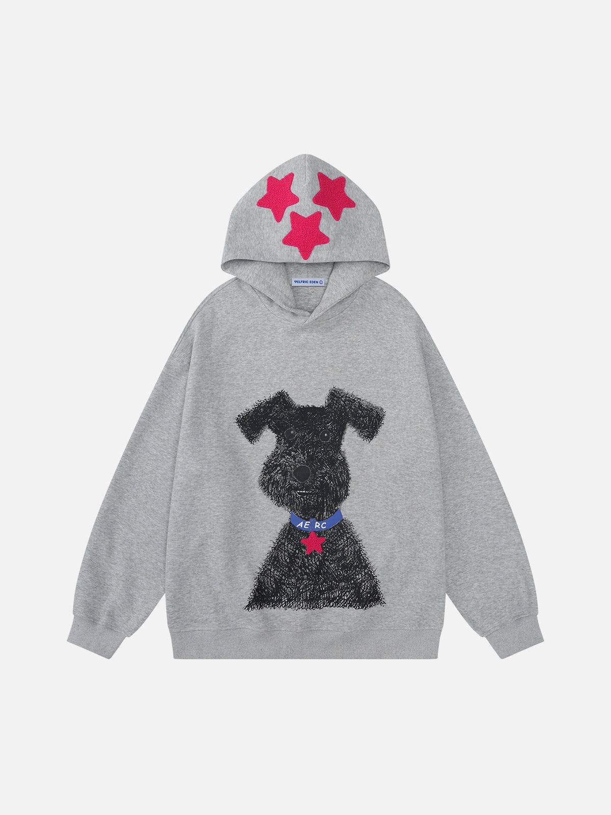 Aelfric eden Graffiti Dog Graphic Oversized Hoodie - Image 2