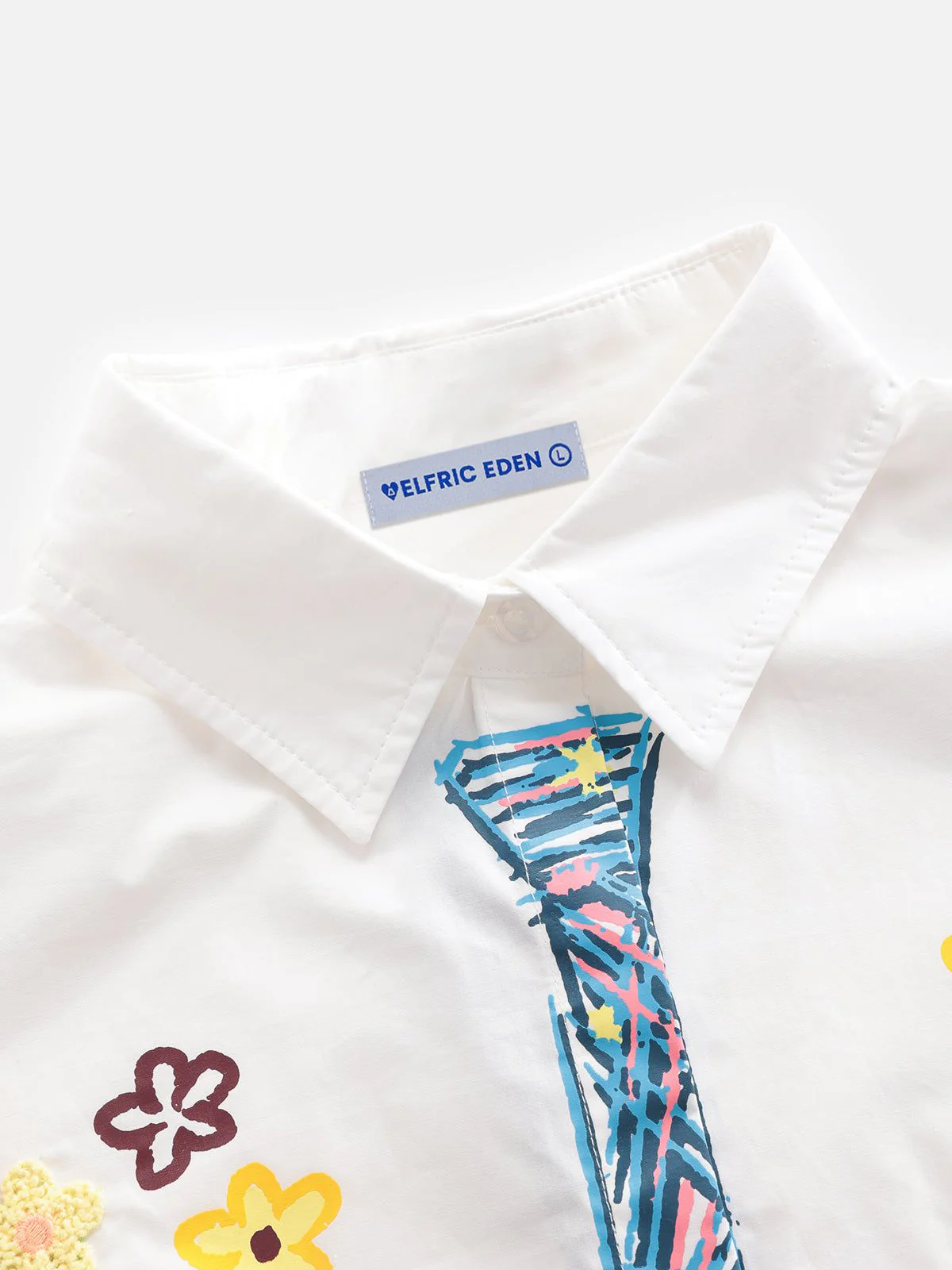 Aelfric Eden Graffiti Necktie Floral Shirt - Image 5