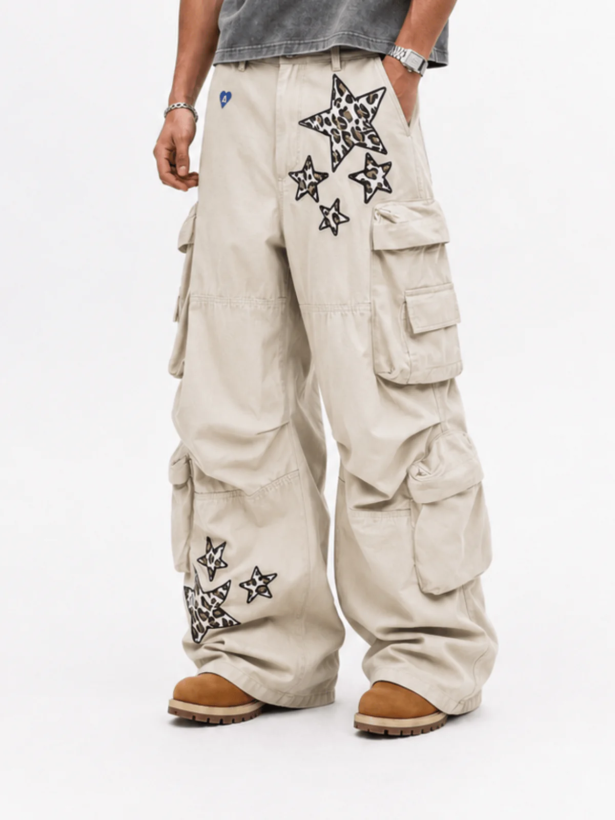 Aelfric Eden Leopard Star Cargo Pants
