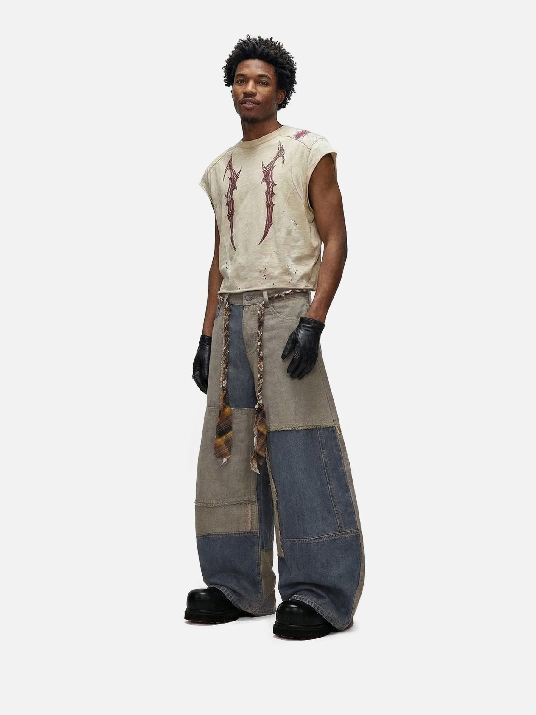Aelfric Eden Panel Baggy Barrel Jeans - Image 2