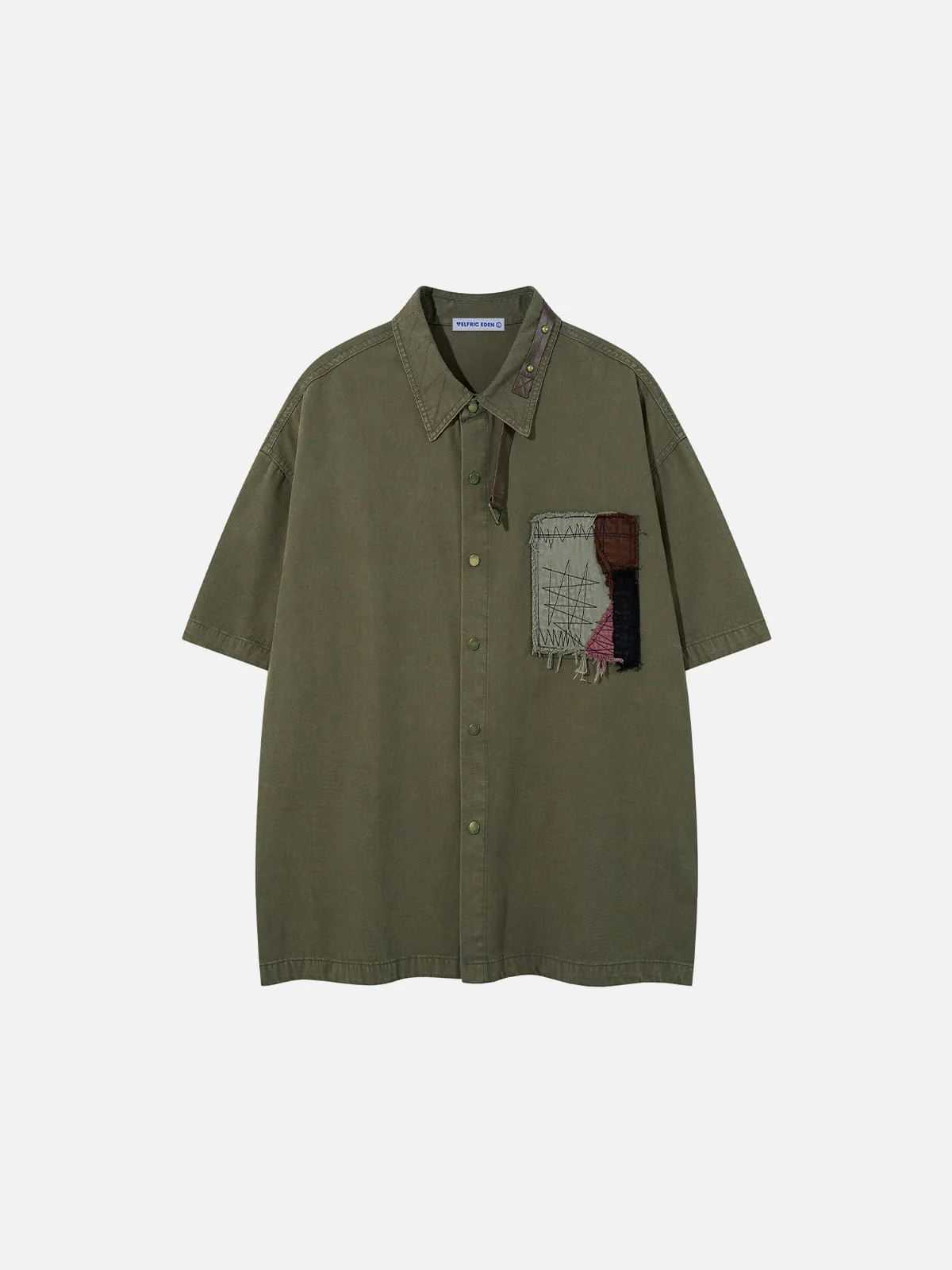 Aelfric Eden Patchwork Short Sleeve Shirt - Image 3