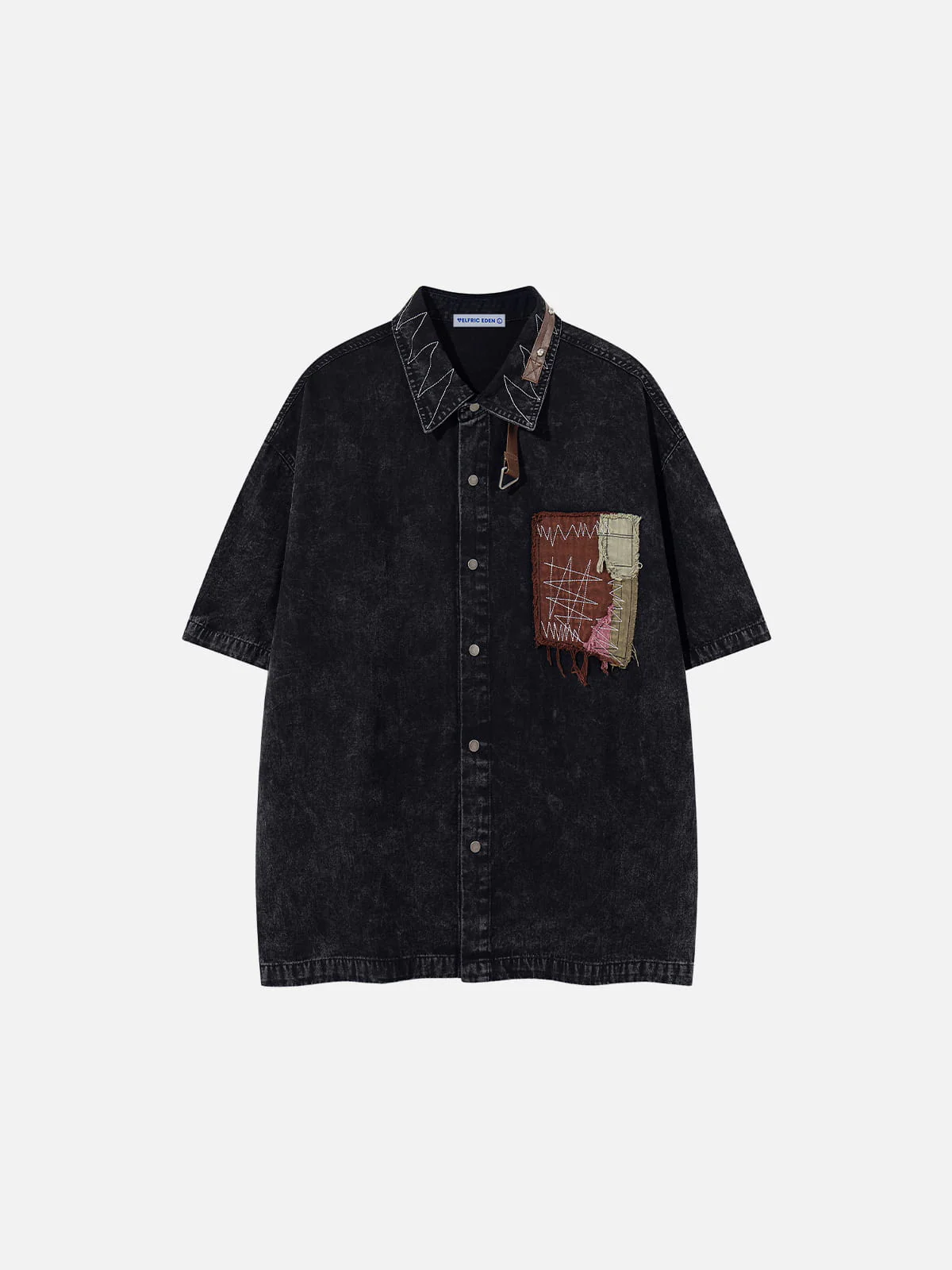 Aelfric Eden Patchwork Short Sleeve Shirt - Image 4