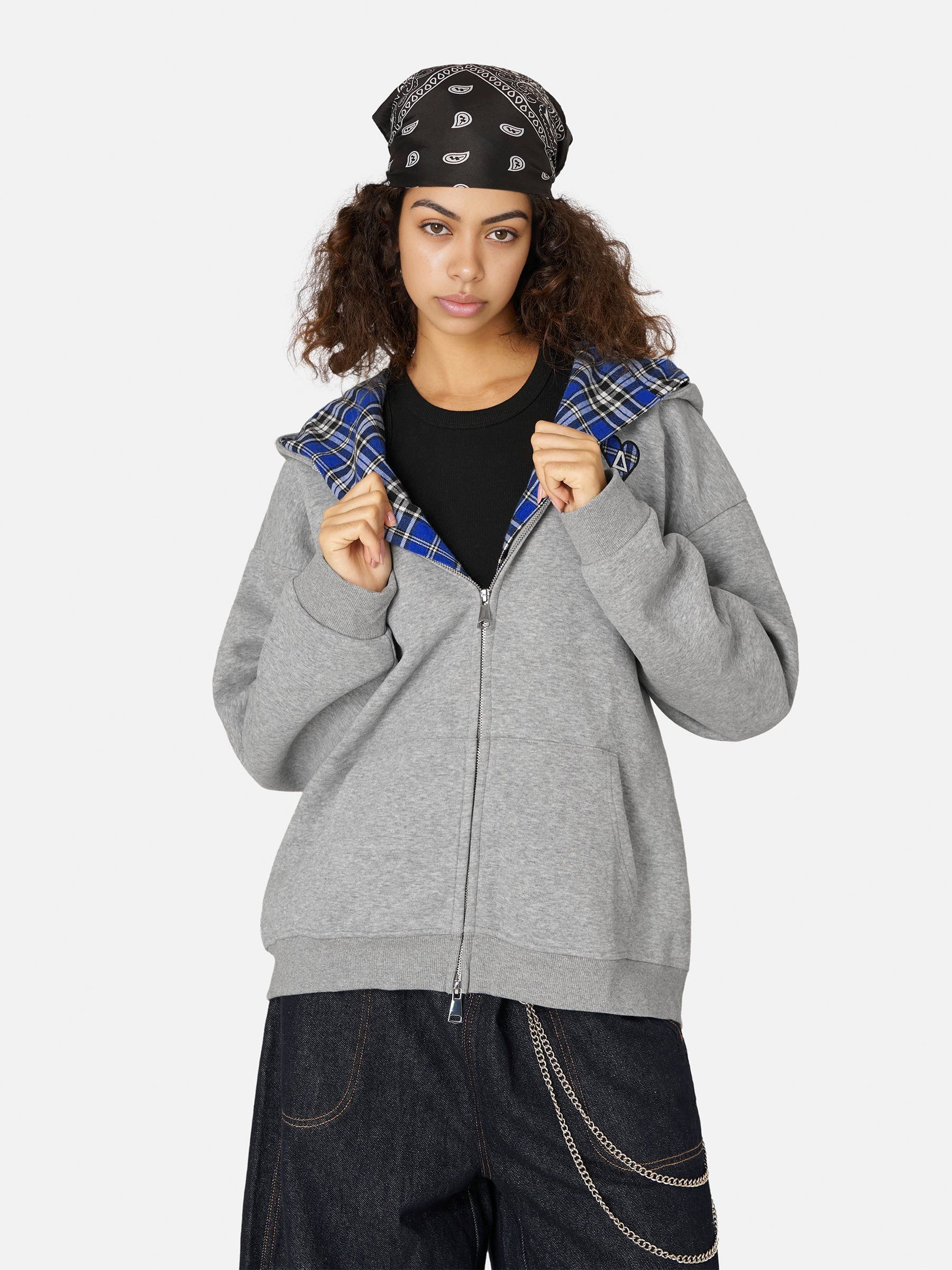 Aelfric Eden Oversized Plaid Hoodie - Image 3