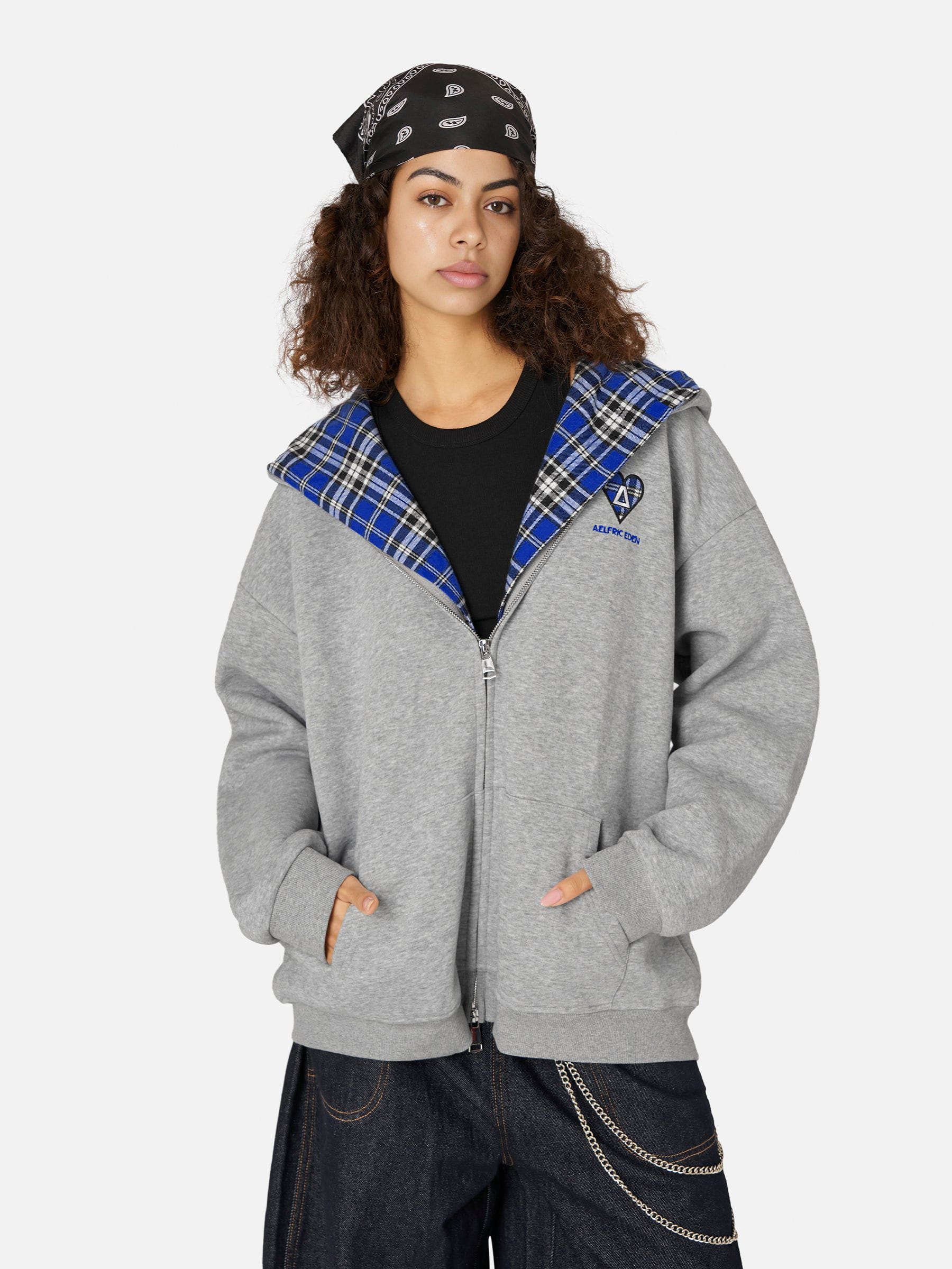 Aelfric Eden Oversized Plaid Hoodie - Image 4
