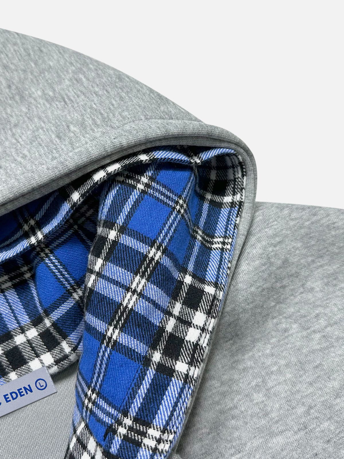 Aelfric Eden Oversized Plaid Hoodie - Image 9