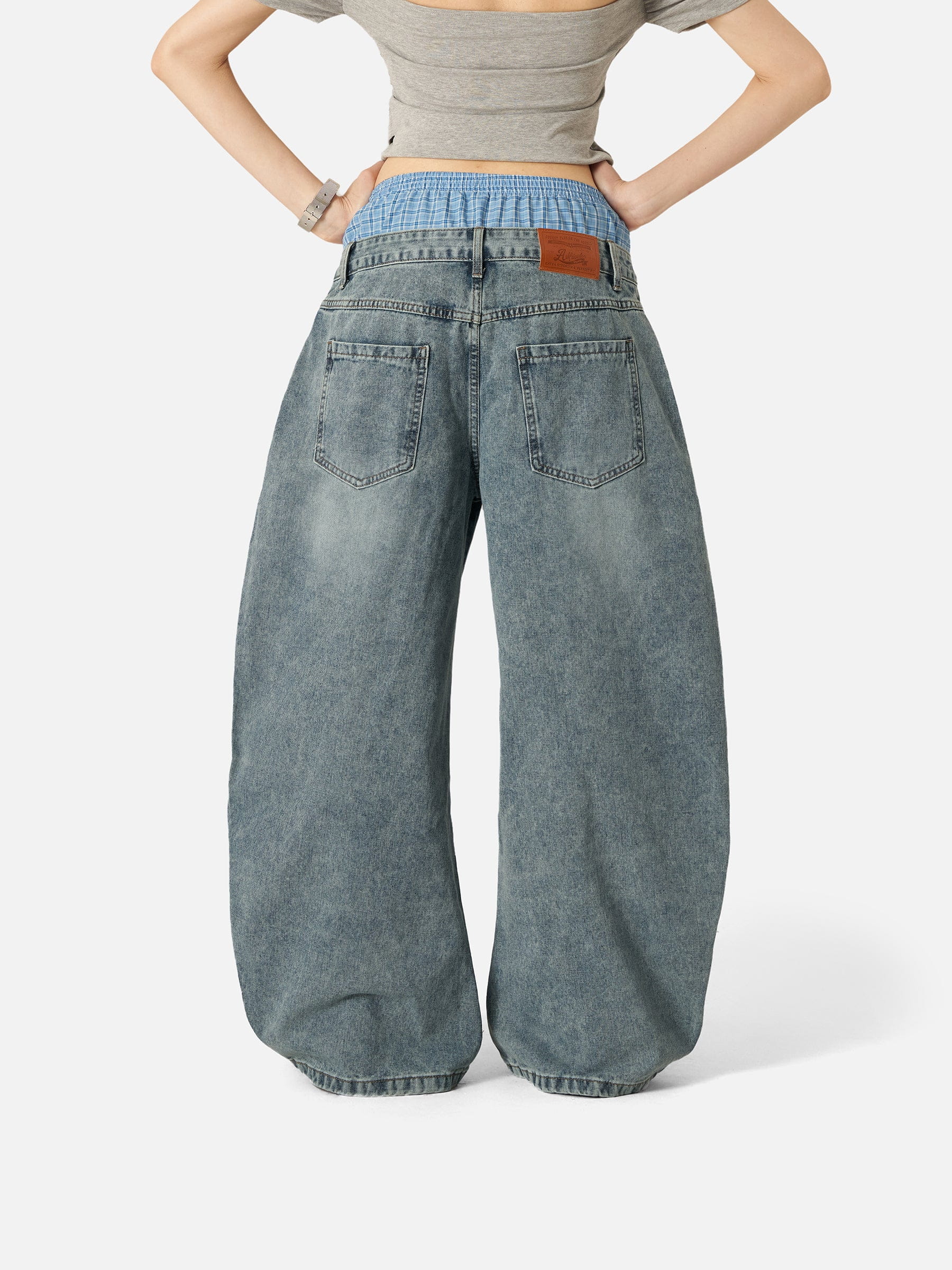 Aelfric Eden Double Waist Baggy Jeans - Image 6