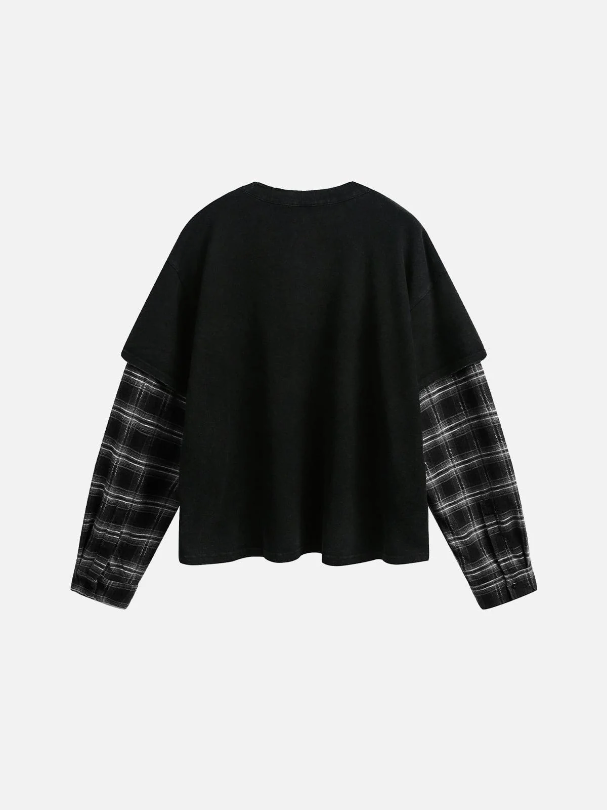 Aelfric Eden Plaid Layered Long Sleeve Tee - Image 5