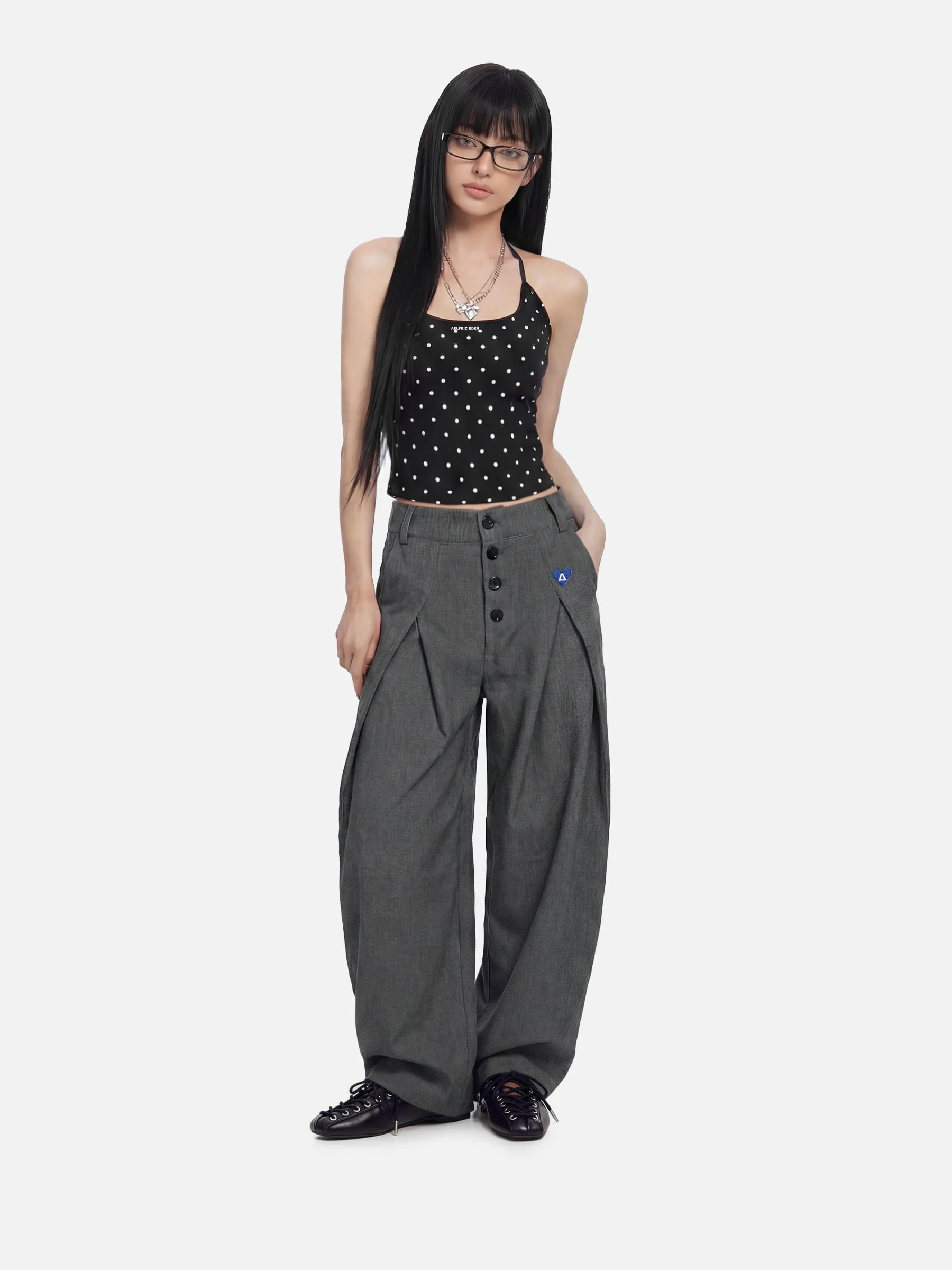 Aelfric Eden Polka Dot Halter Cami Top - Image 4
