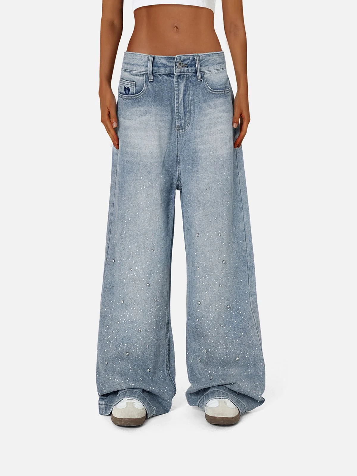 Aelfric Eden Rhinestone Baggy Jeans - Image 4
