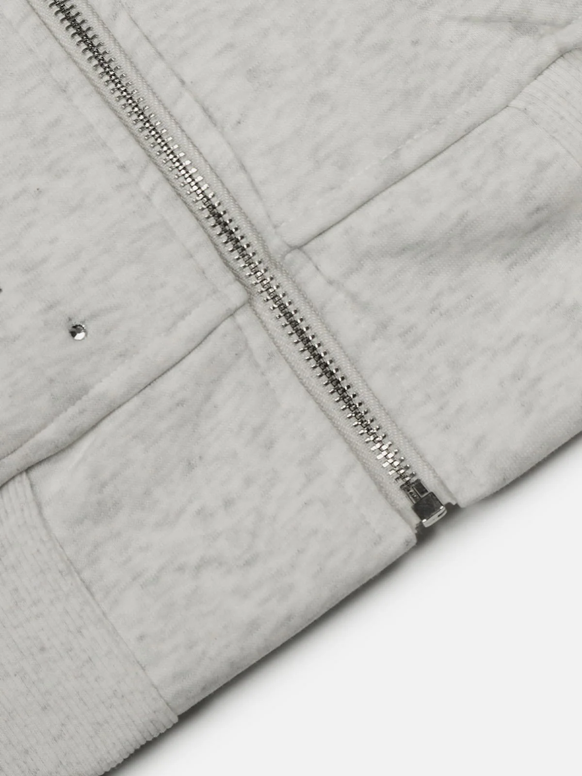 Aelfric Eden Rhinestone Bunny Ear Cropped Zip Up Hoodie - Image 6