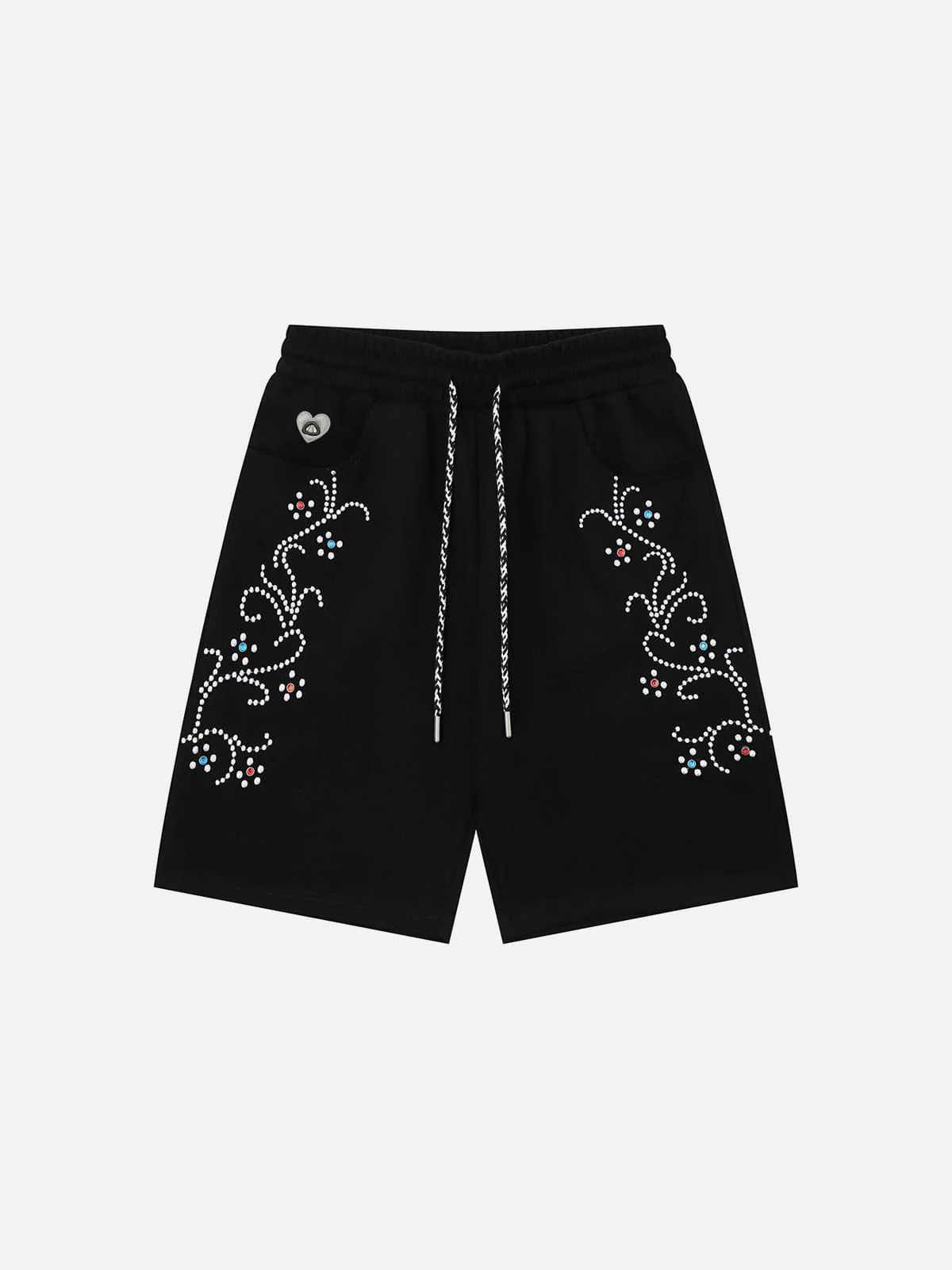 Aelfric Eden Rhinestone Floral Shorts - Image 2
