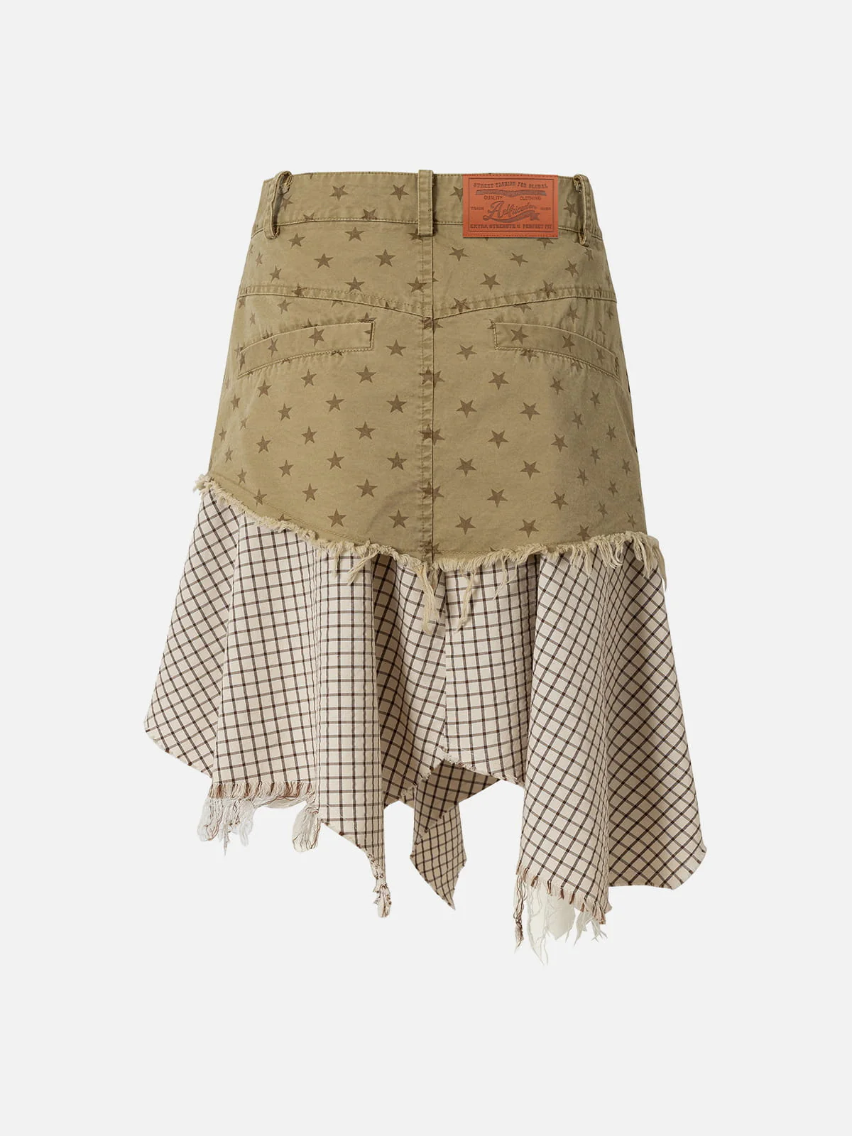 Aelfric Eden Star Patchwork Asymmetric Skirt - Image 2