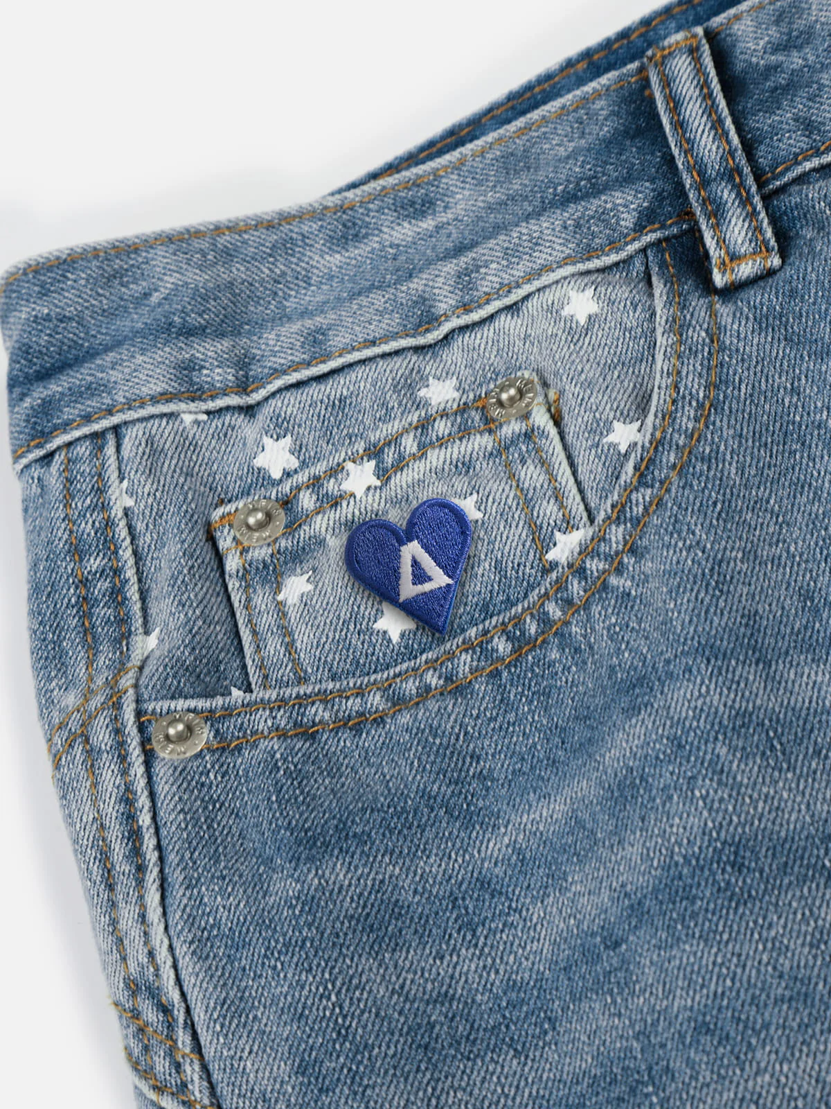 Aelfric Eden Star Print Washed Jeans - Image 3
