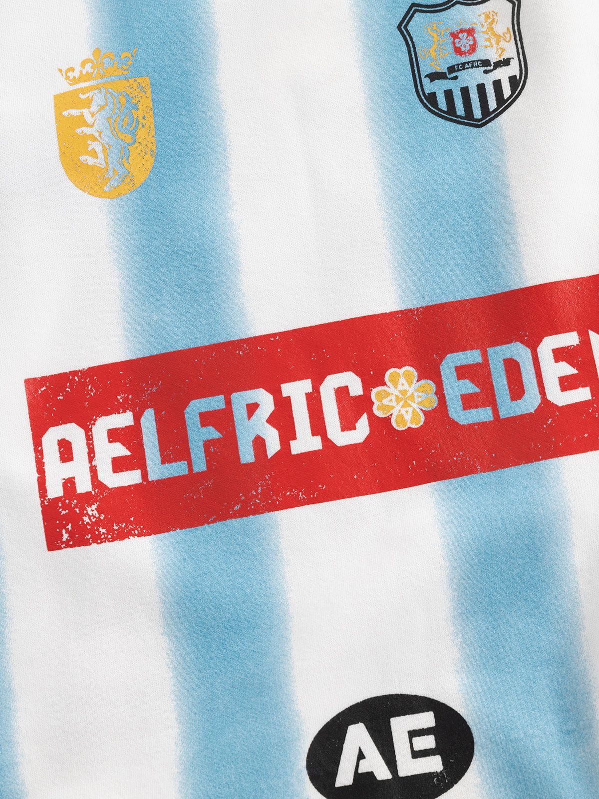 Aelfric Eden 77 Stripe Patchwork Print Sweatshirt - Image 8