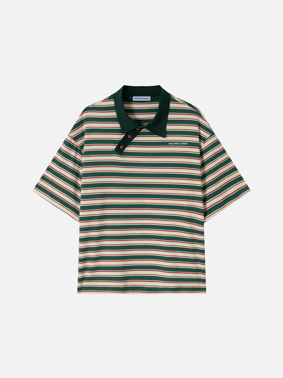 Aelfric Eden Stripe Polo Tee - Image 5