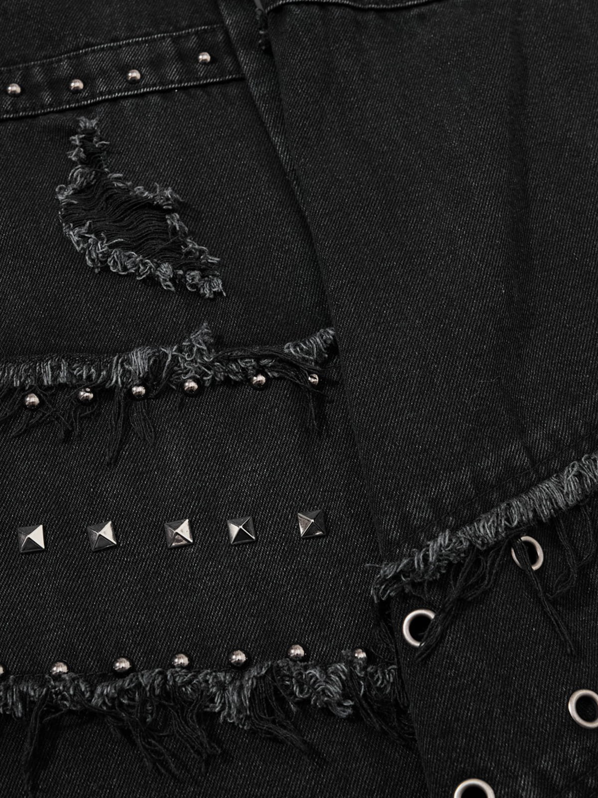 Aelfric Eden Studded Distressed Bootcut Jeans - Image 3