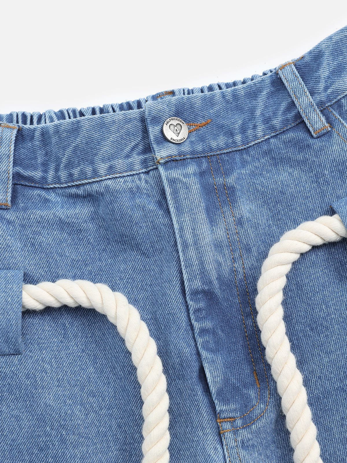 Aelfric Eden Super Baggy Drawstring Waist Jeans - Image 8