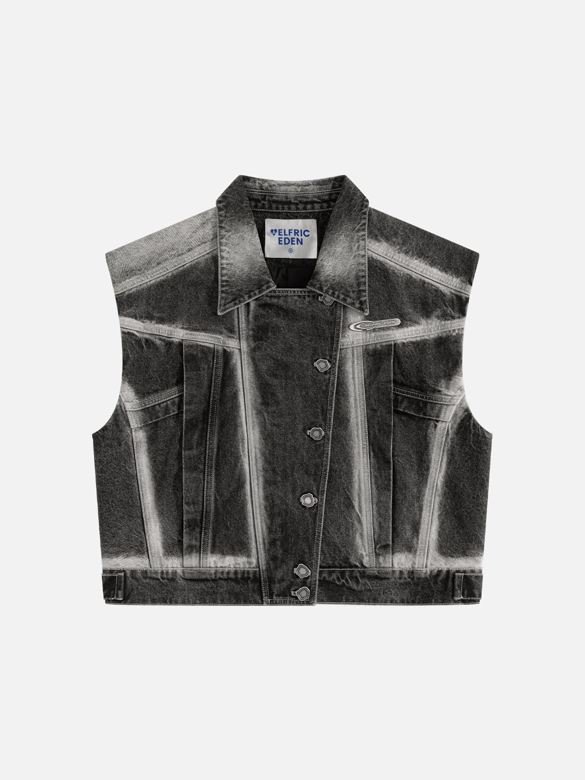 Aelfric Eden Super Boxy Washed Denim Vest - Image 4