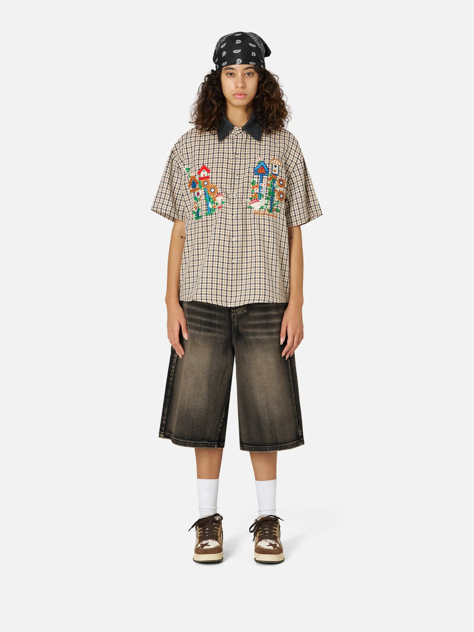 Aelfric Eden Vintage Washed Longline Jorts - Image 5