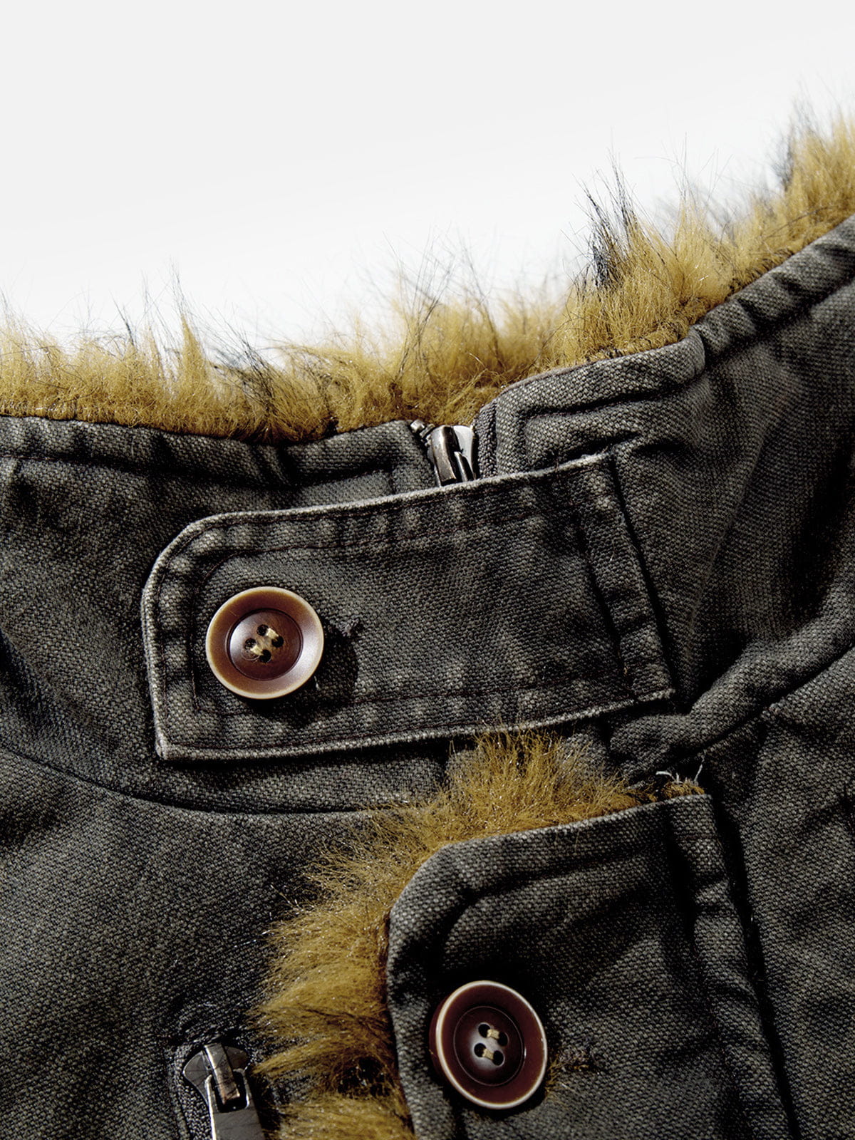 Aelfric Eden Washed Faux Fur Coat - Image 4