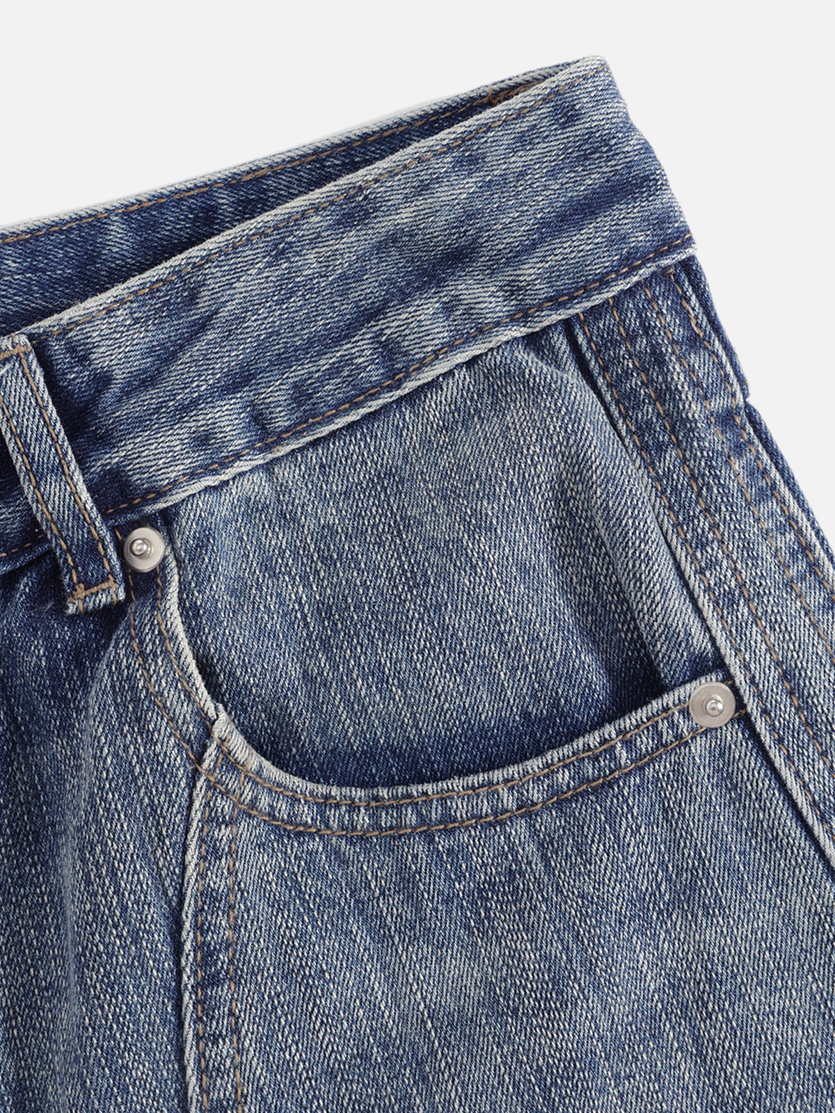Aelfric Eden Washed Panel Baggy Barrel Jeans - Image 4