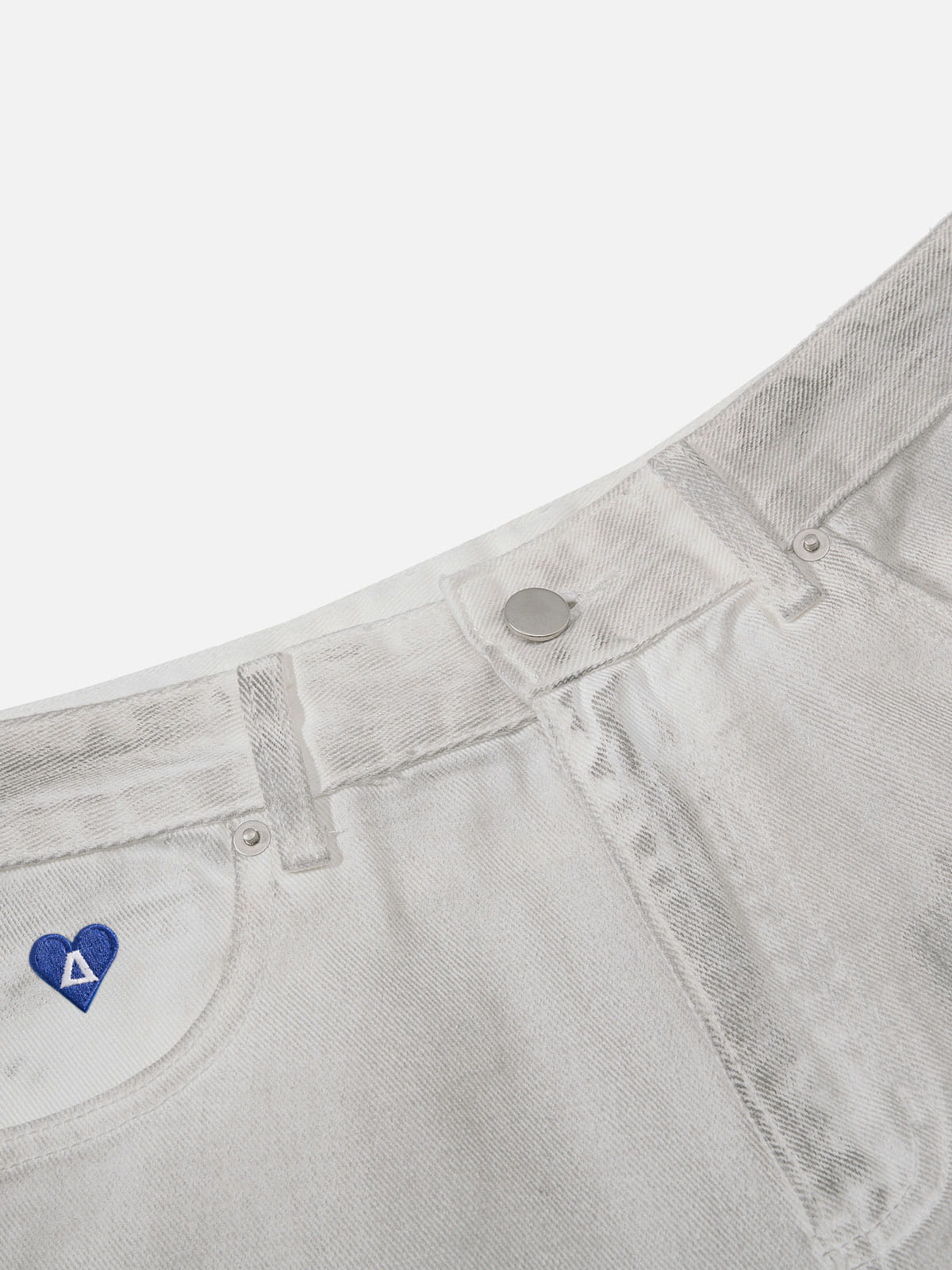 Aelfric Eden Washed Patch Longline Jorts - Image 3