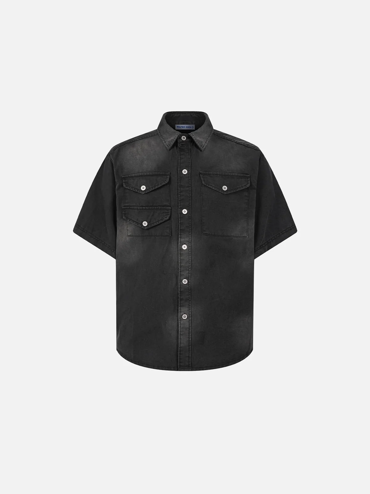 Aelfric Eden Washed Pocket Short Sleeve Shirt - Image 3