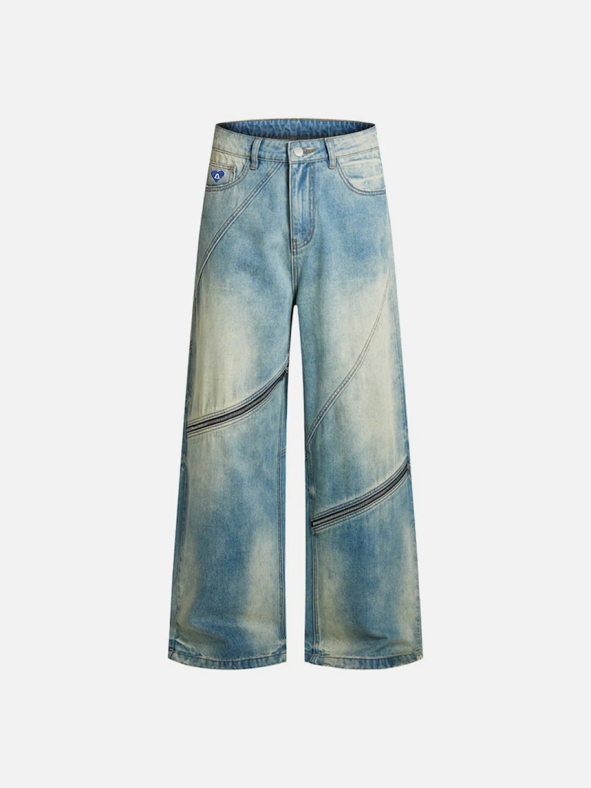 Aelfric Eden Washed Zip Panel Jeans