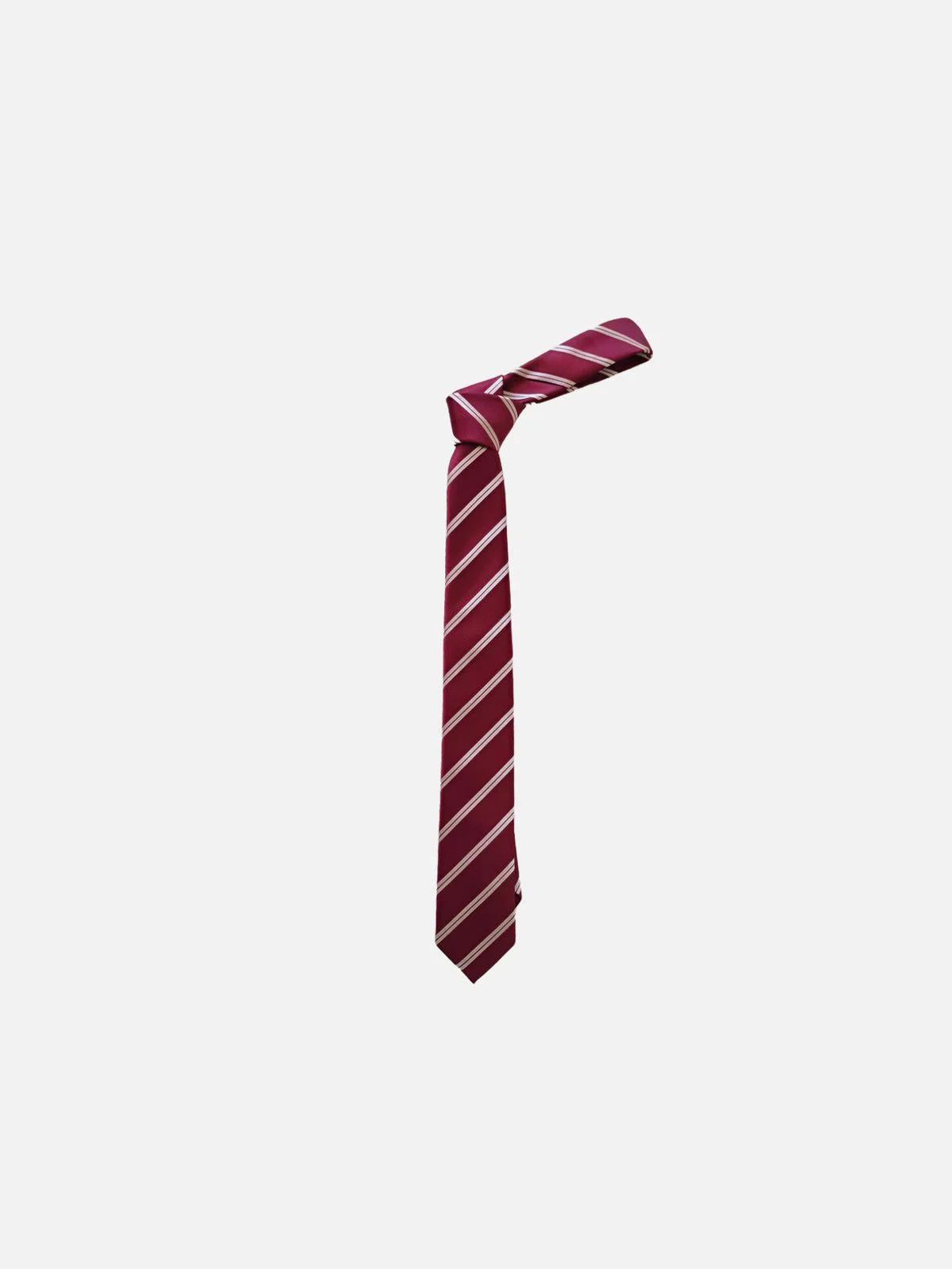 Angora Red Stripe Necktie - Image 2