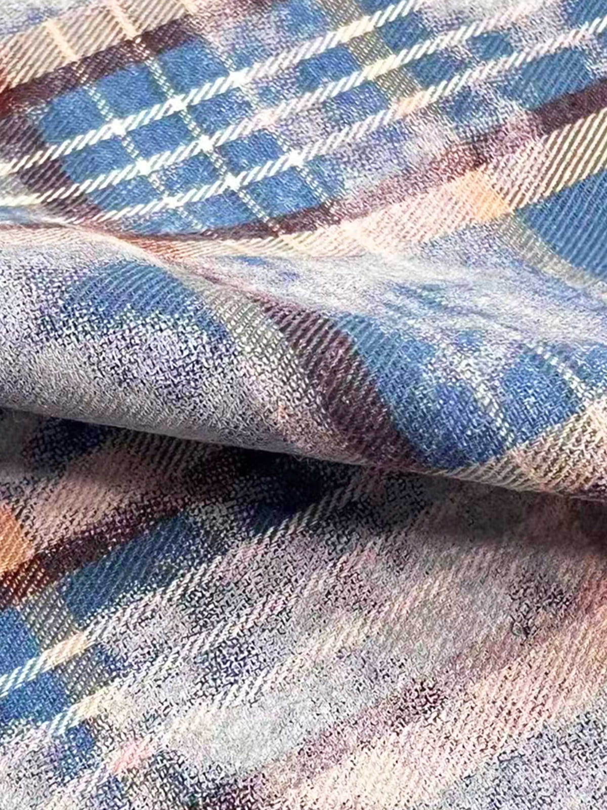 Cloud Plaid Square Scarf - Image 6