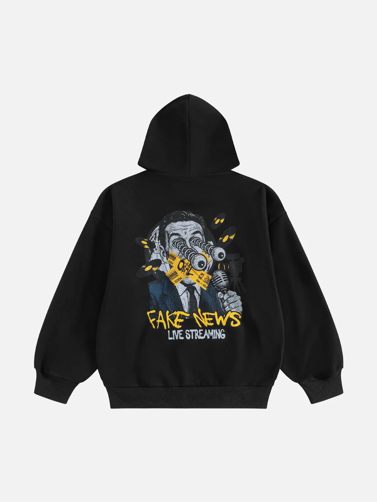 [COMPLEXCON] FAKE NEWS OIAL Tape Hoodie - Image 2
