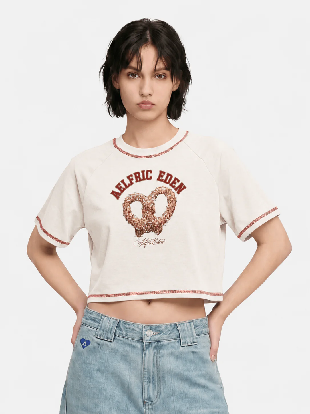Offline link-Don’t delete-Aelfric Eden Cute Crop Short Tee - Image 2