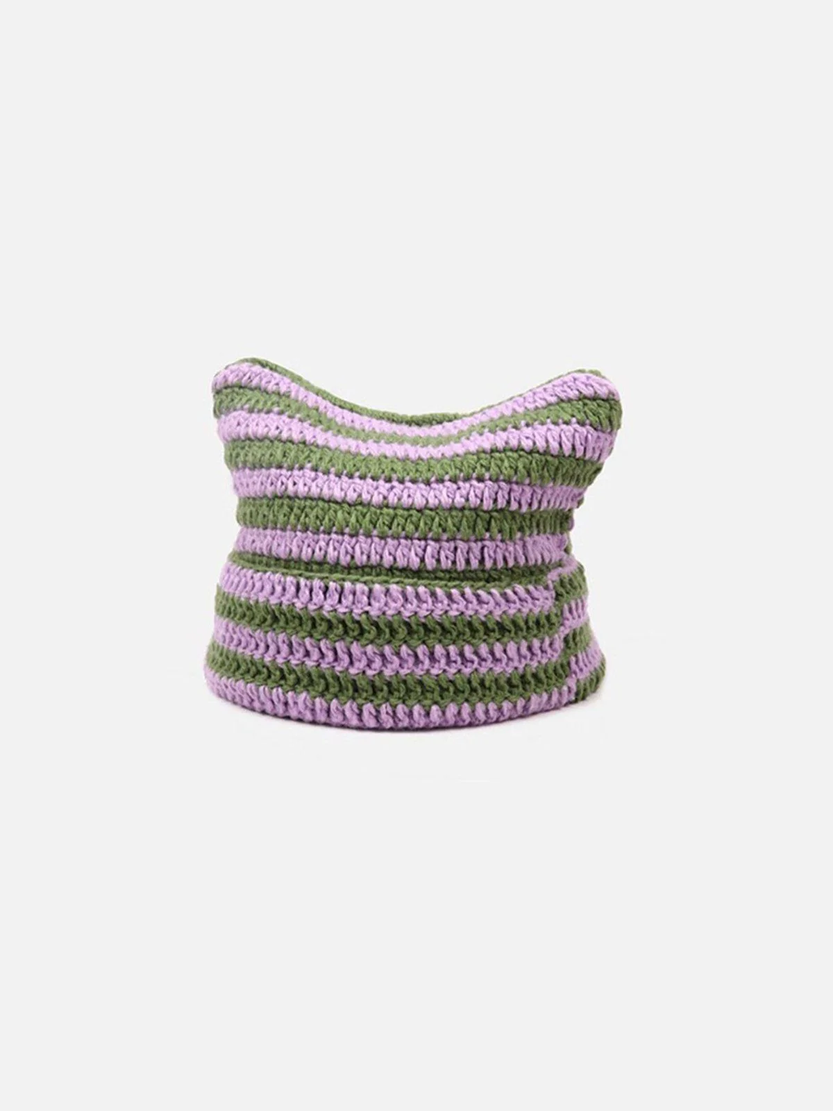 Stripe Cat Ear Beanie - Image 4